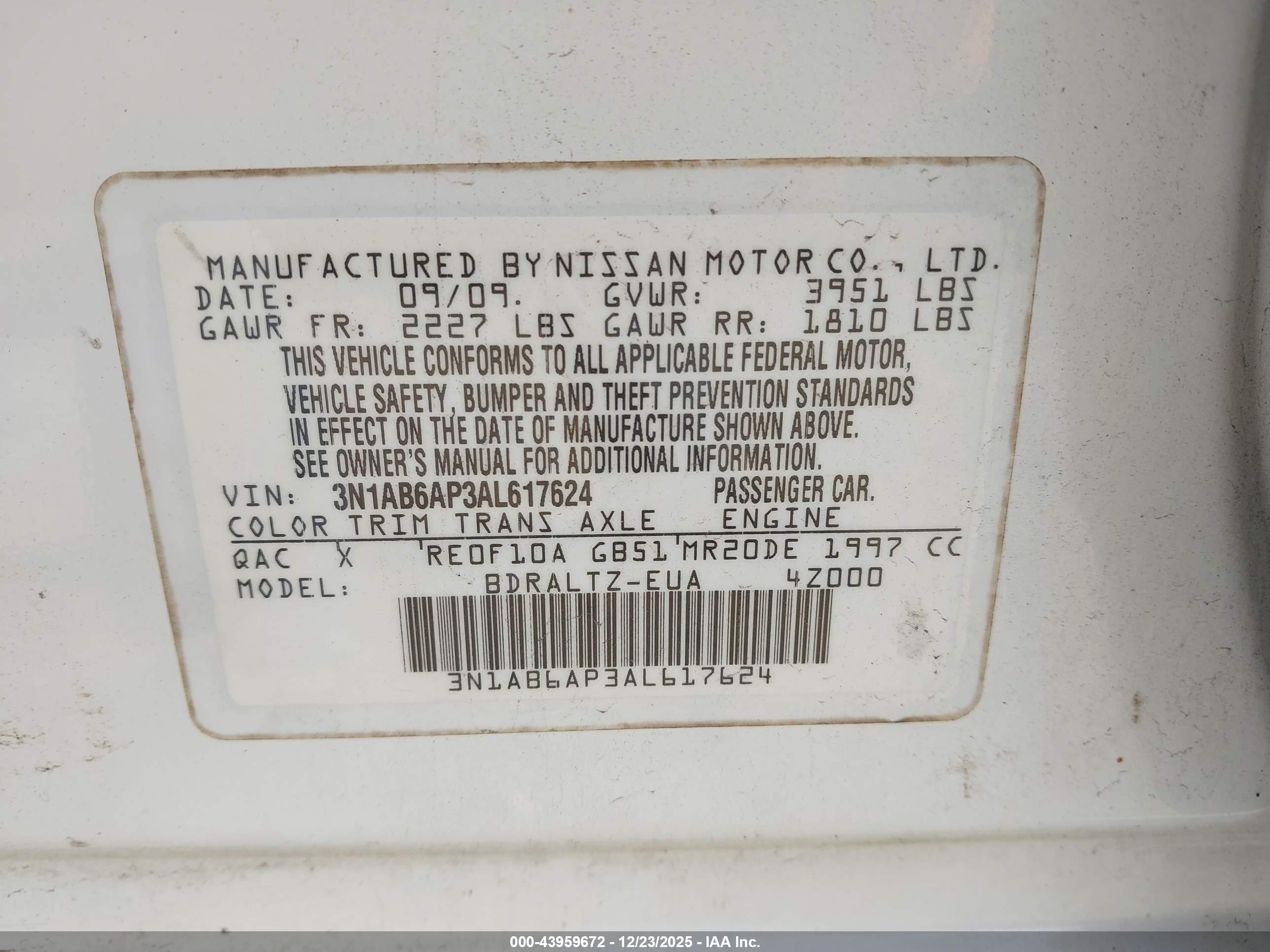 NISSAN SENTRA image 9