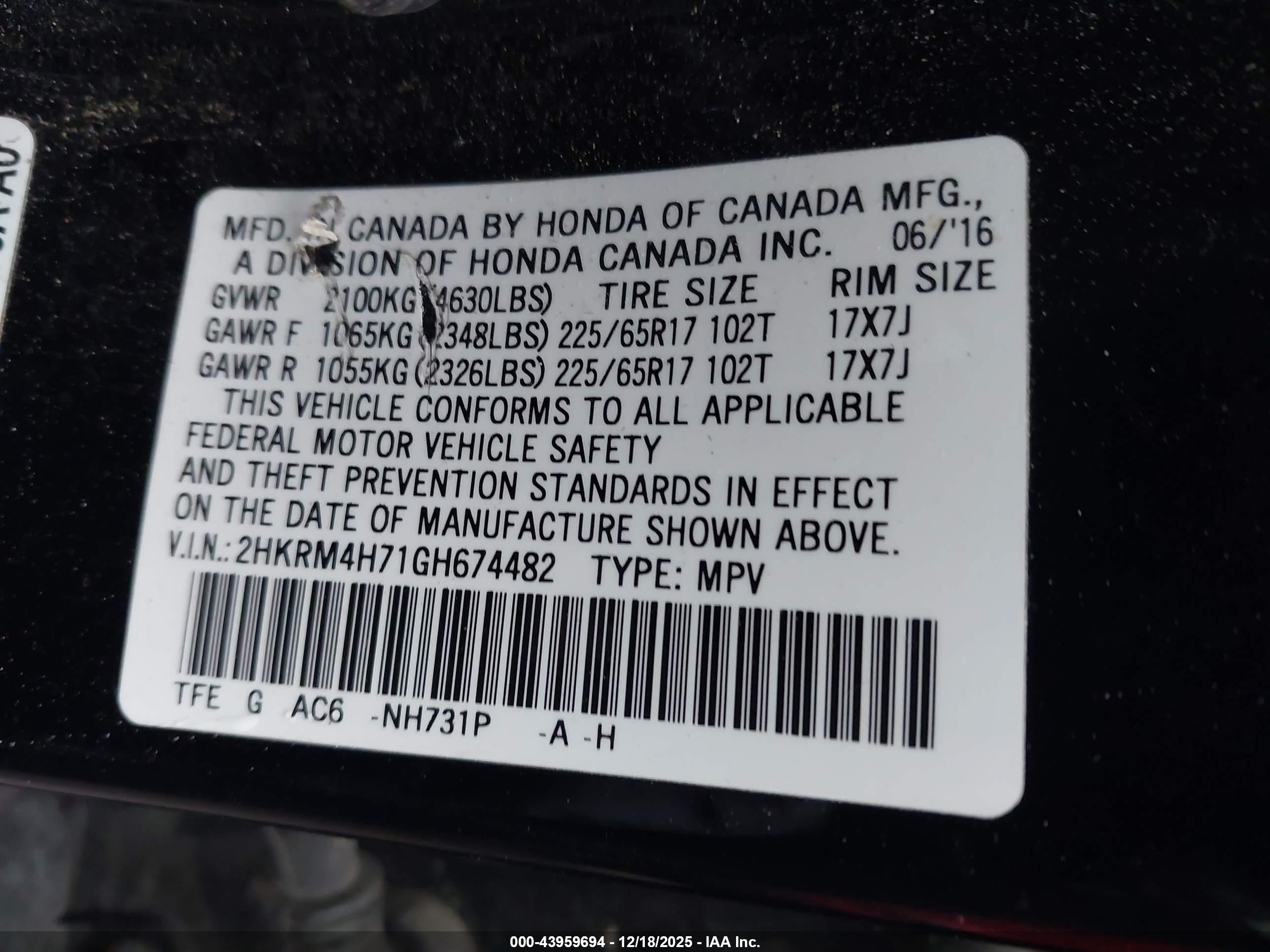 HONDA CR-V image 9