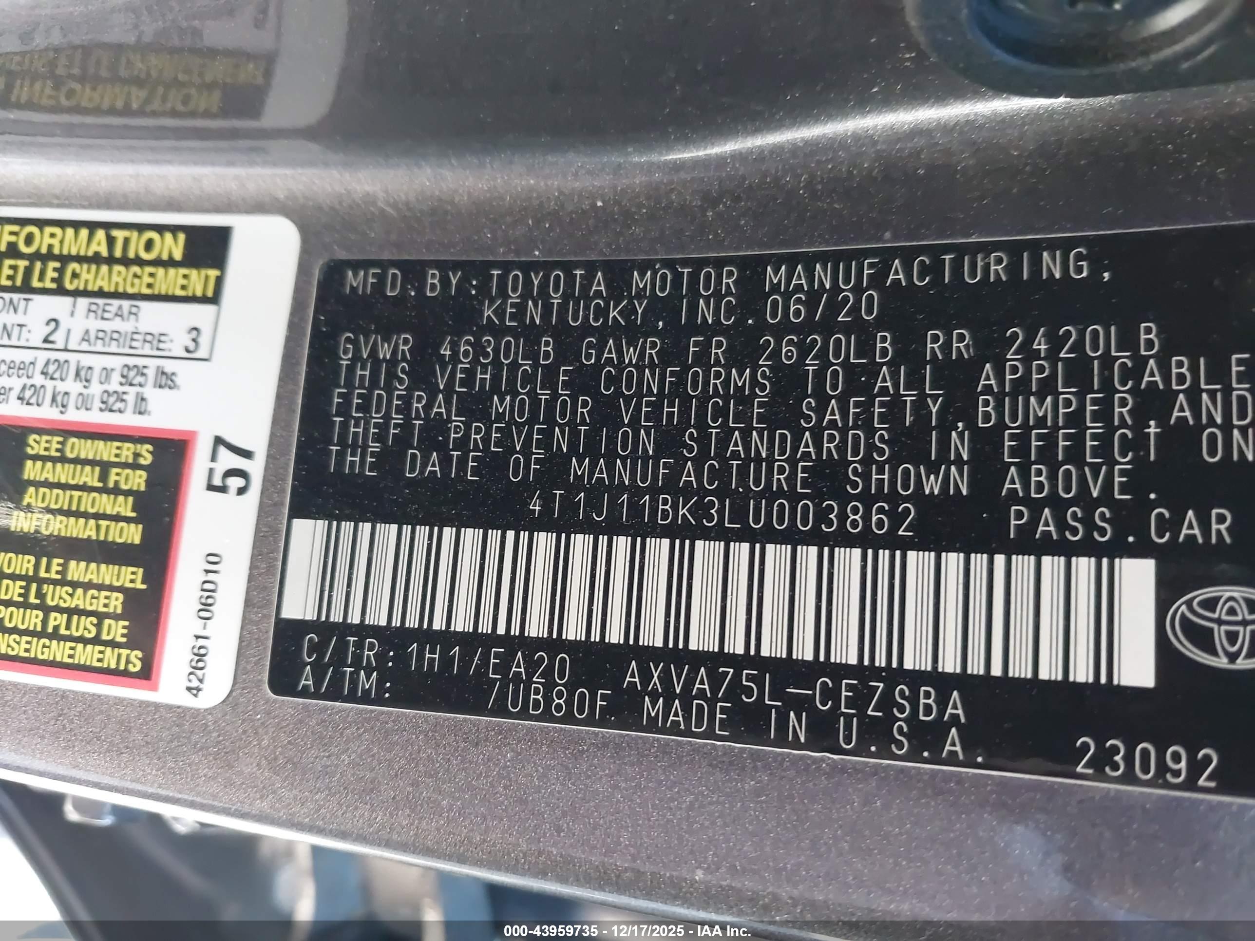 TOYOTA CAMRY image 9