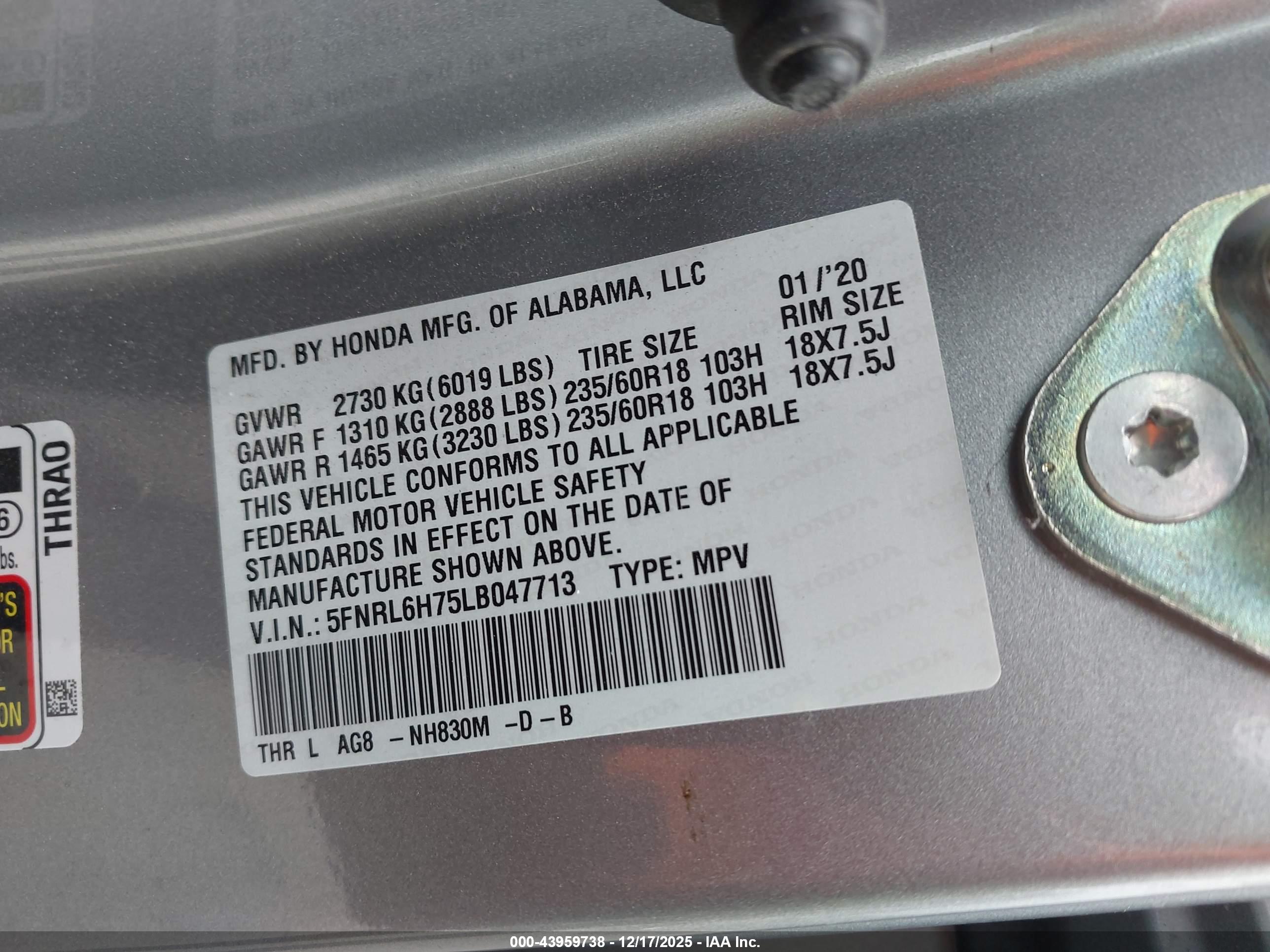 HONDA ODYSSEY image 9