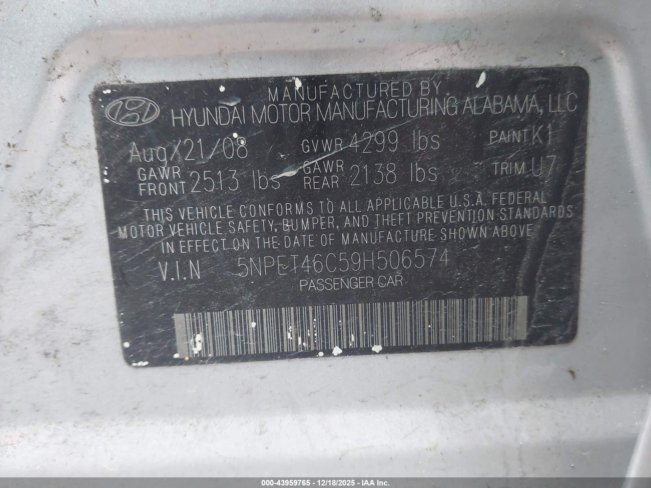 HYUNDAI SONATA image 9