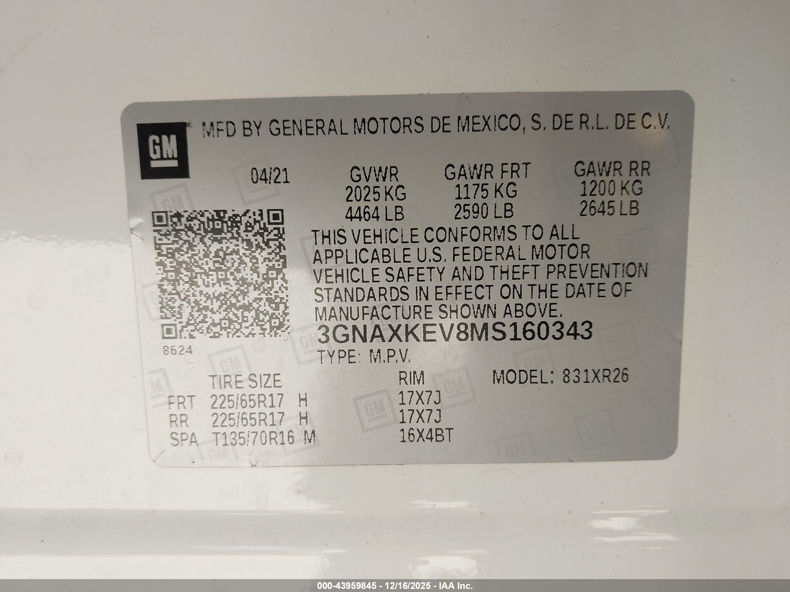 CHEVROLET EQUINOX image 9