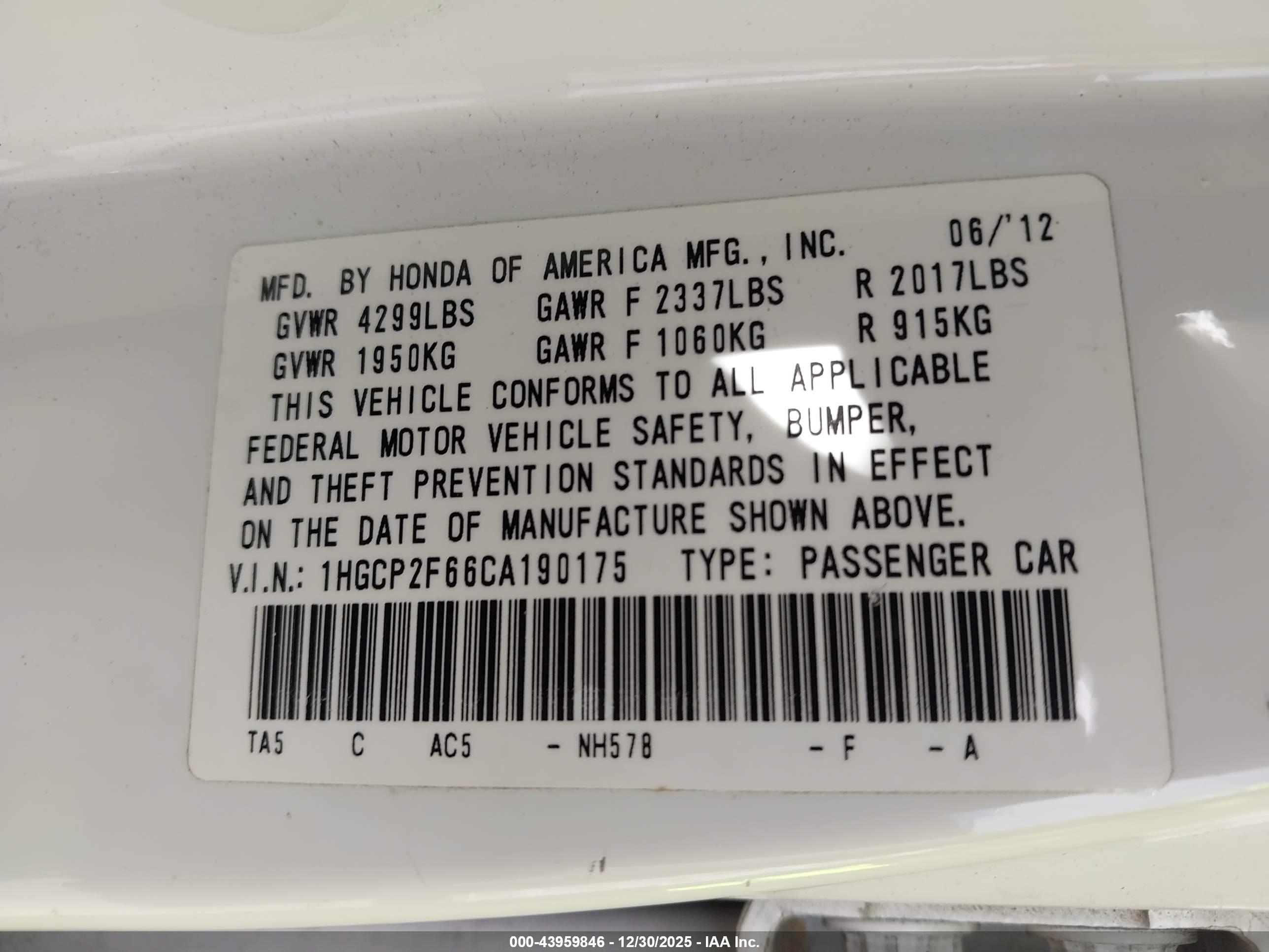 HONDA ACCORD image 9