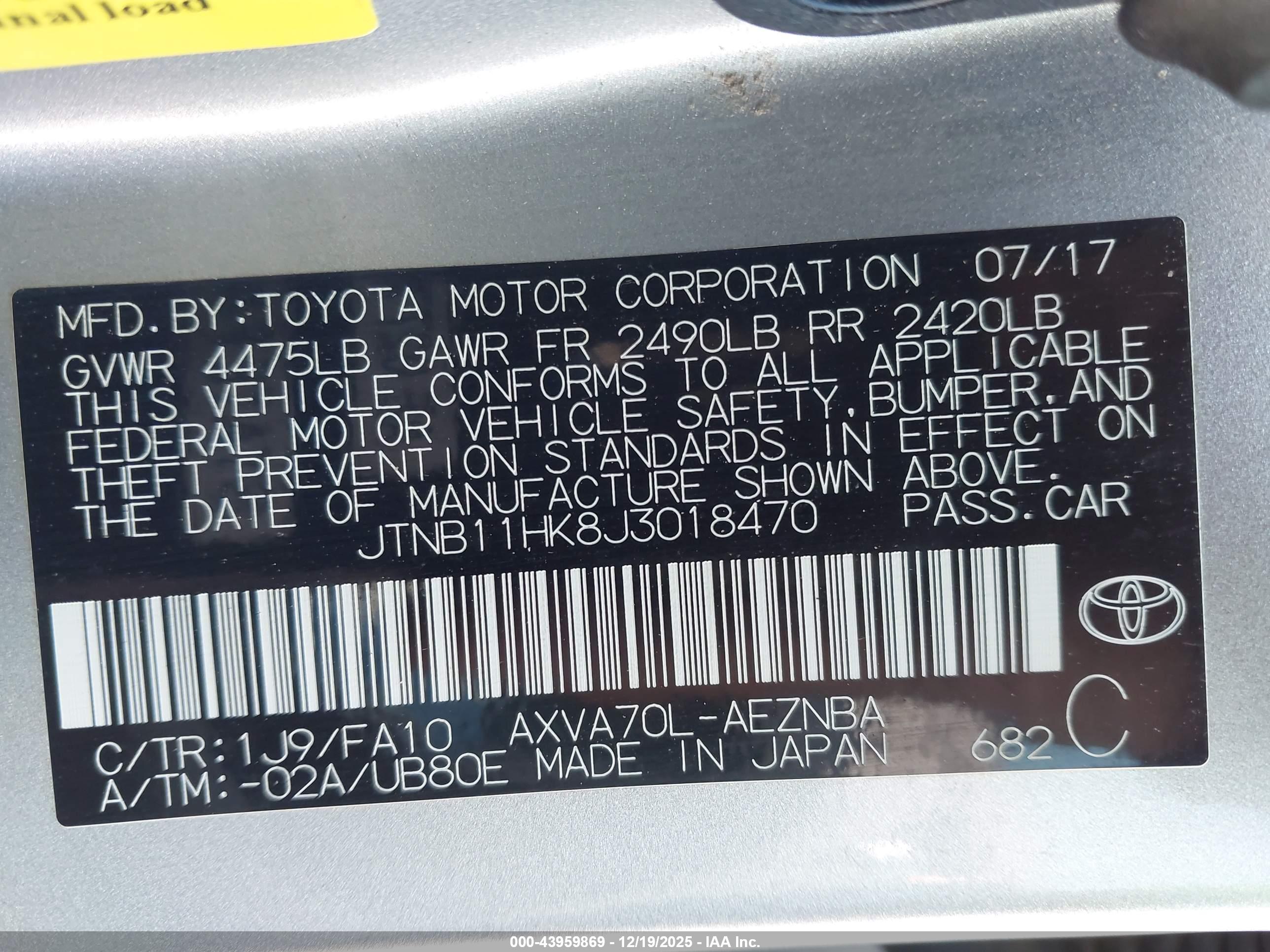 TOYOTA CAMRY image 9