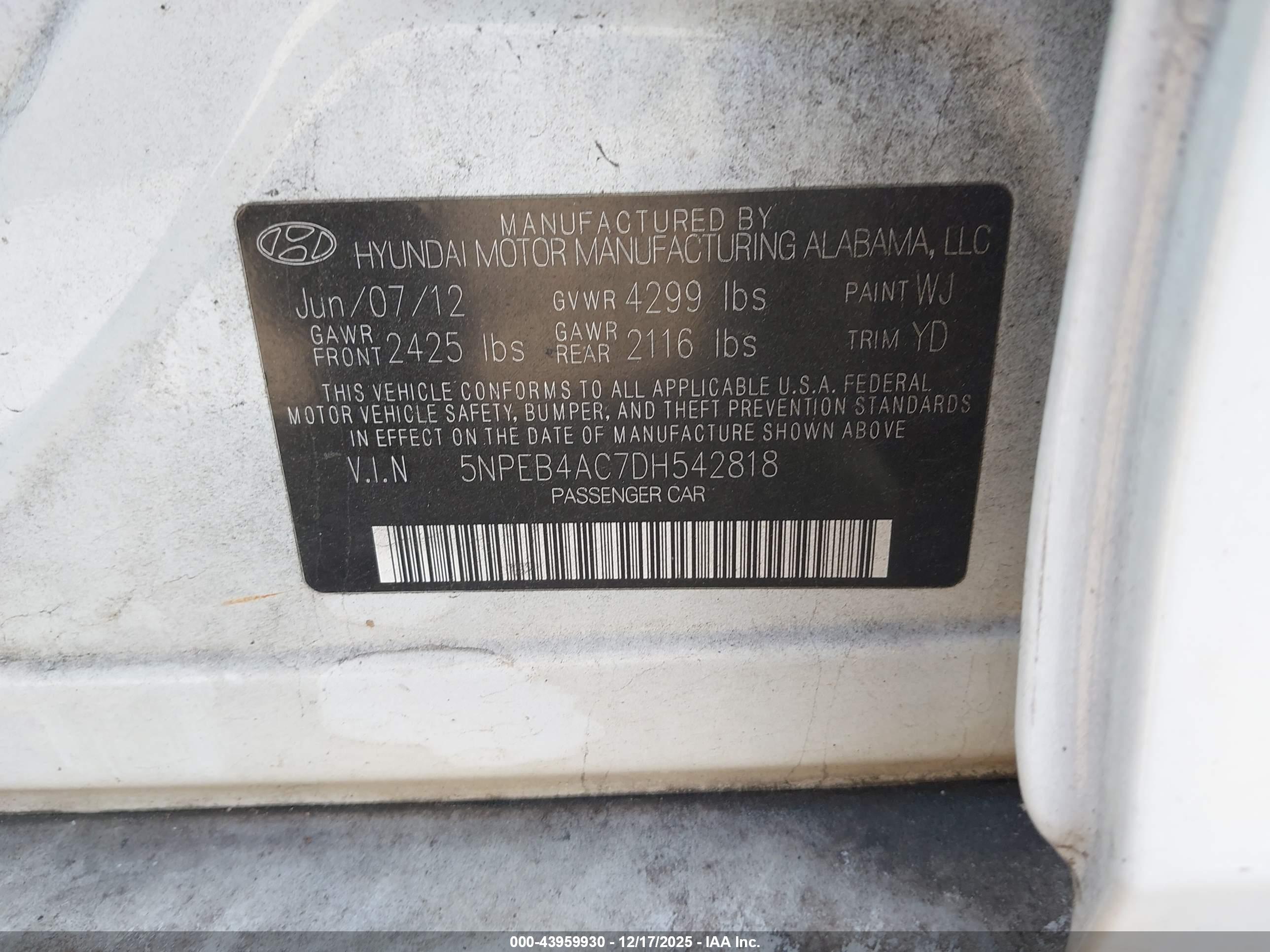 HYUNDAI SONATA image 9