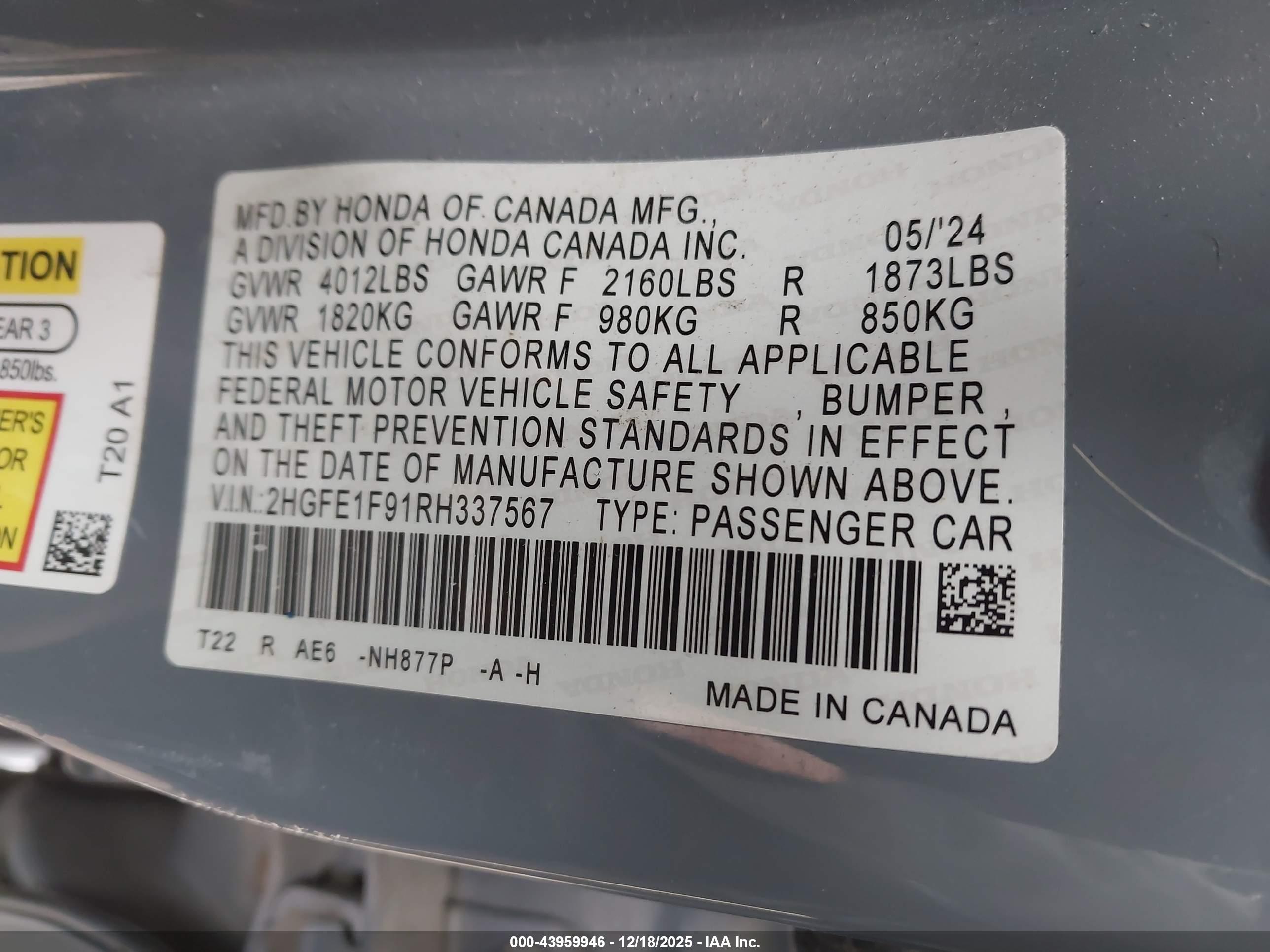 HONDA CIVIC image 9