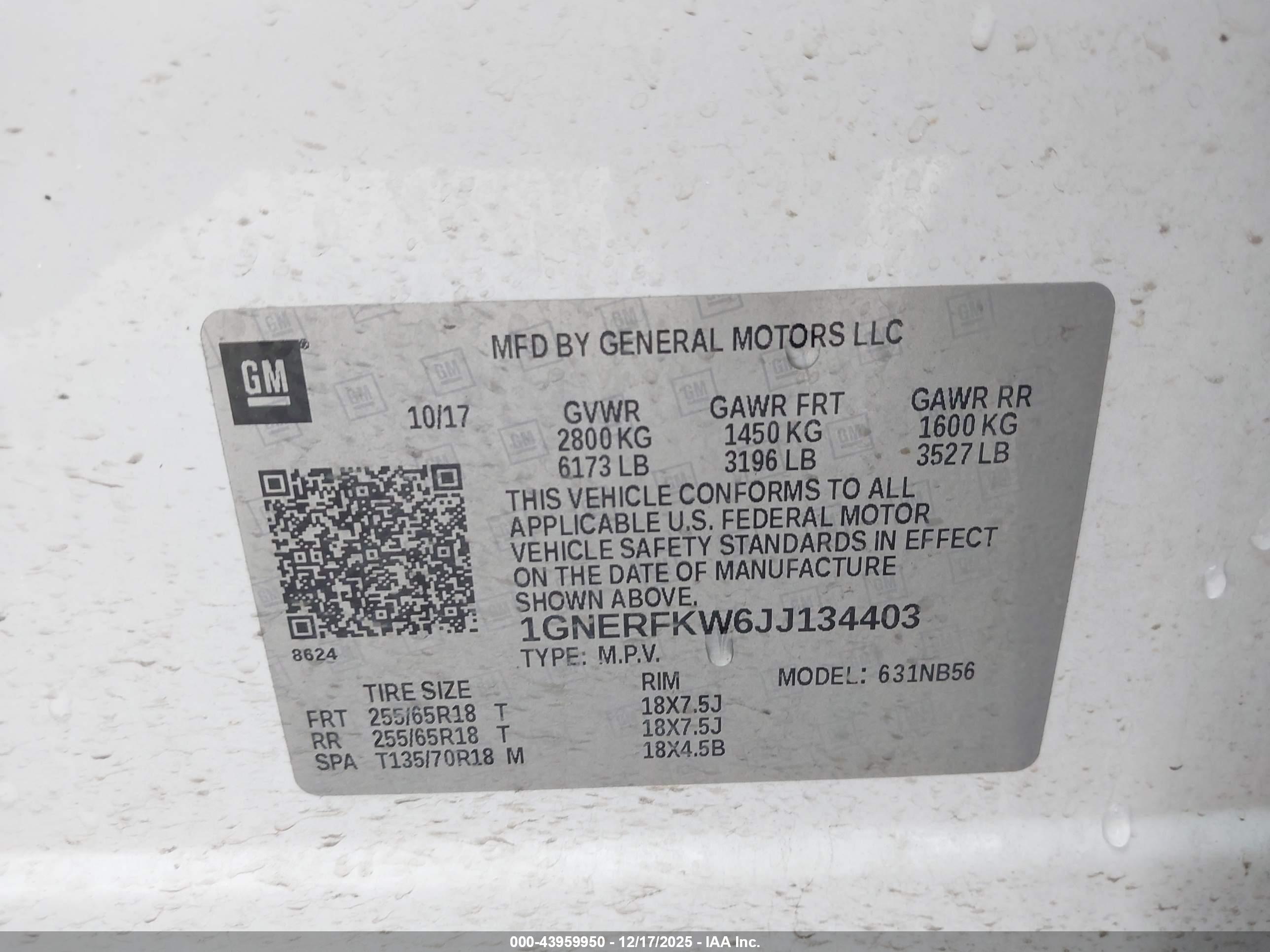 CHEVROLET TRAVERSE image 9