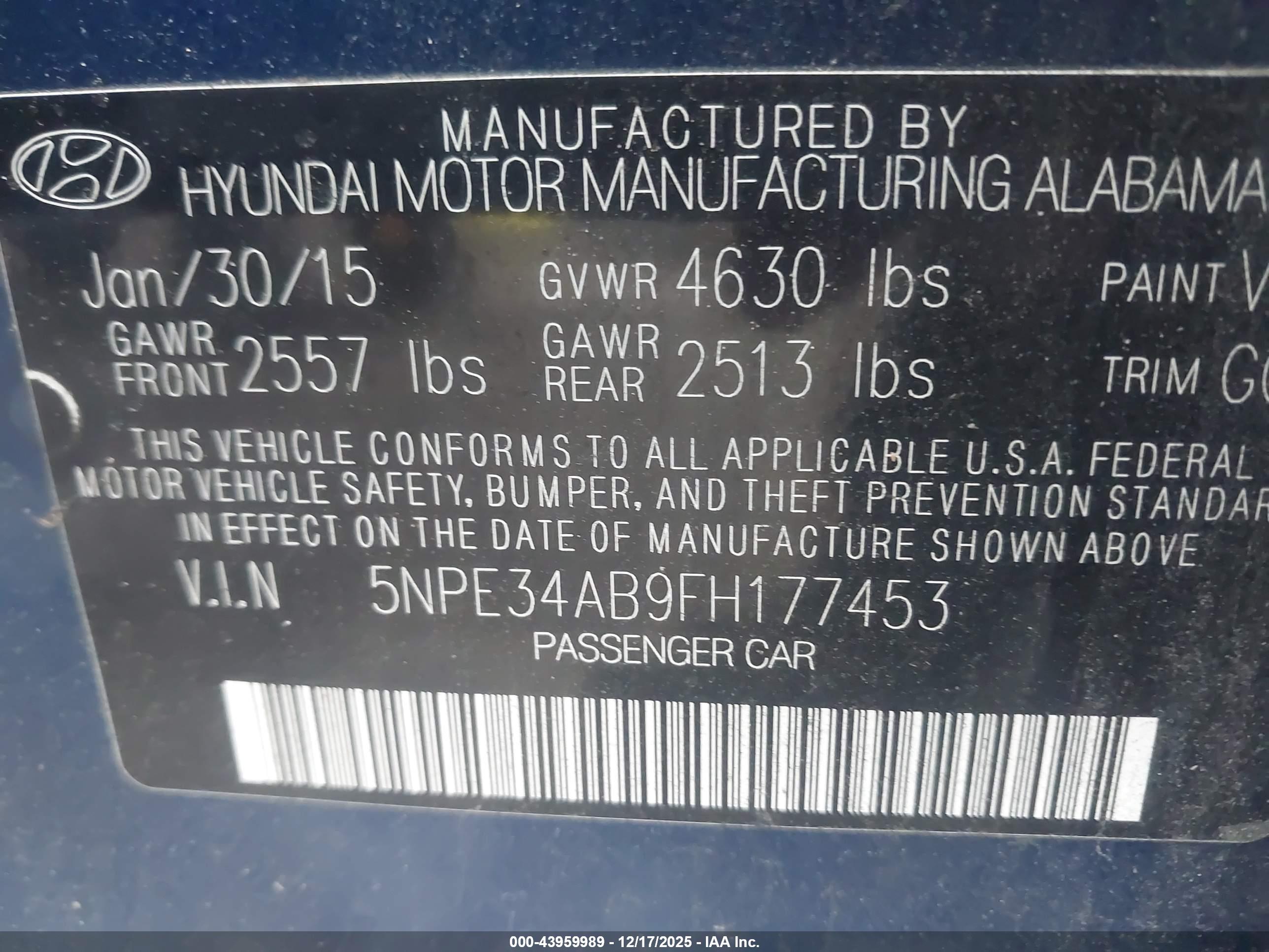 HYUNDAI SONATA image 9