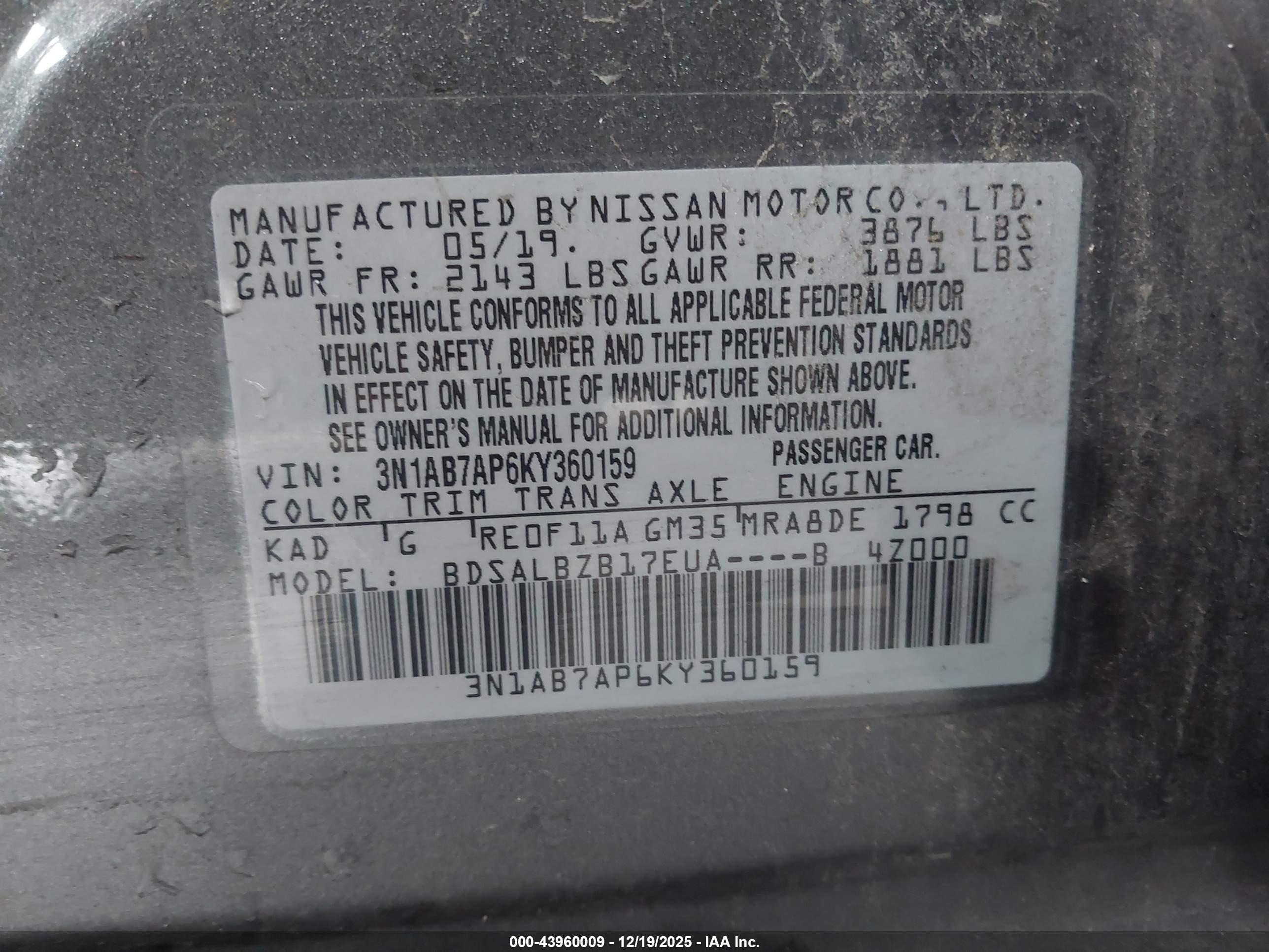 NISSAN SENTRA image 9