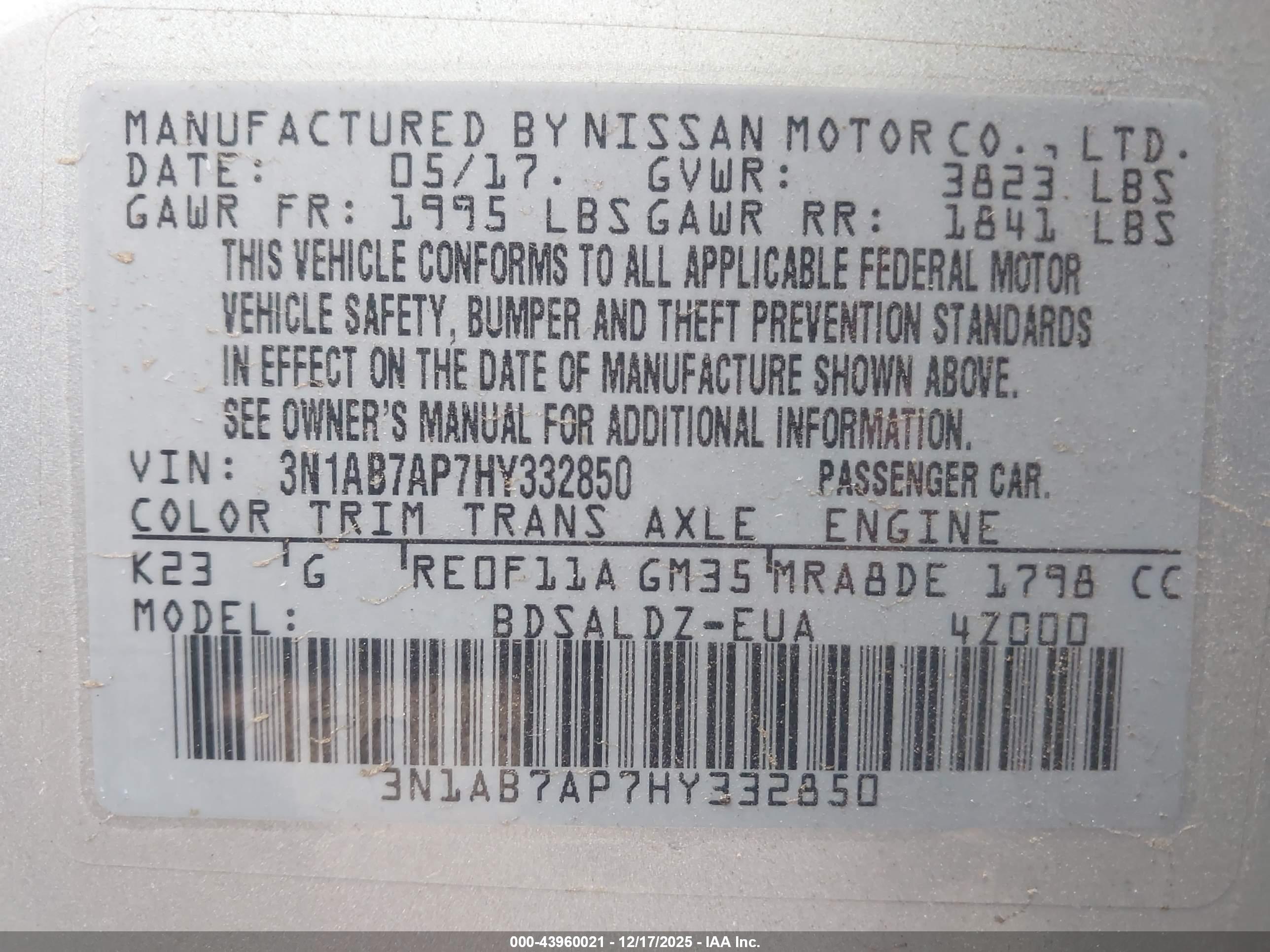 NISSAN SENTRA image 9