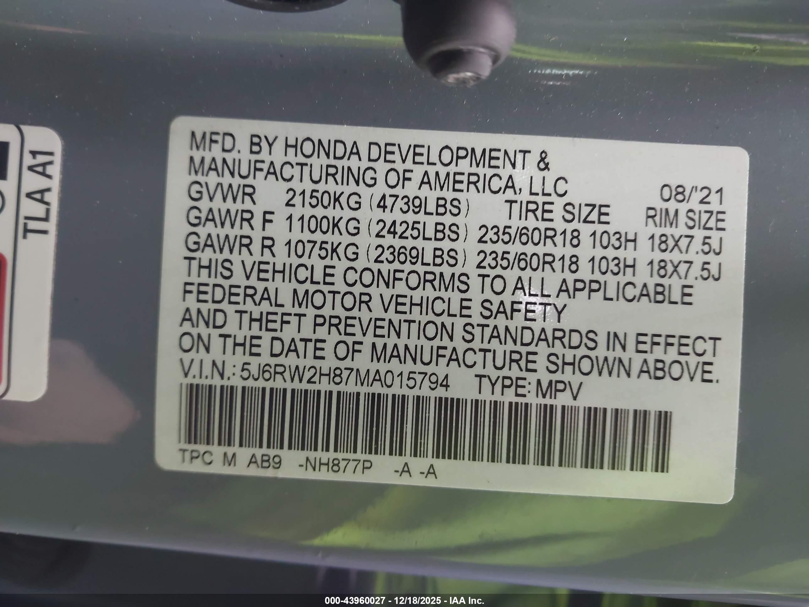 HONDA CR-V image 9