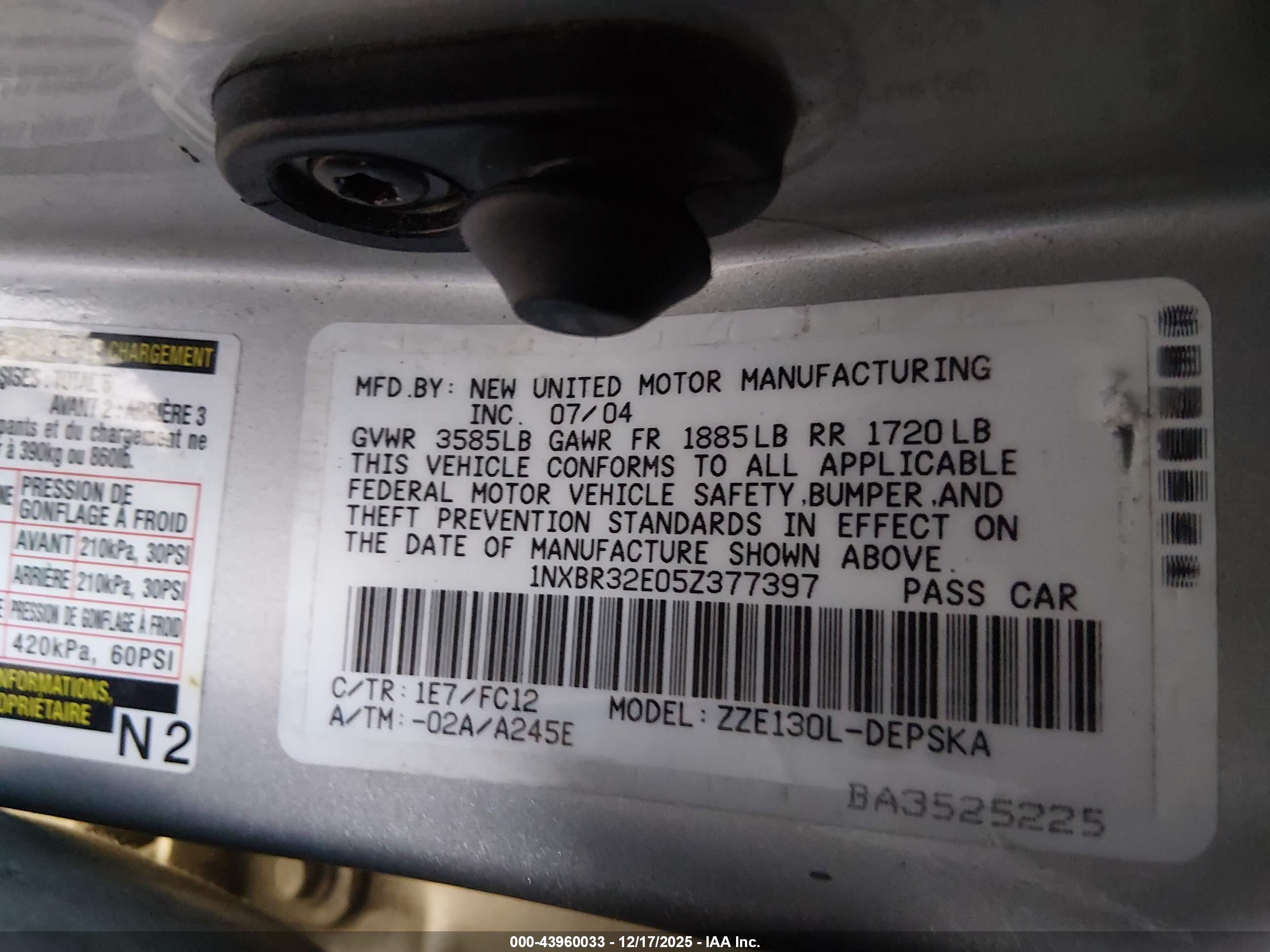 TOYOTA COROLLA image 9