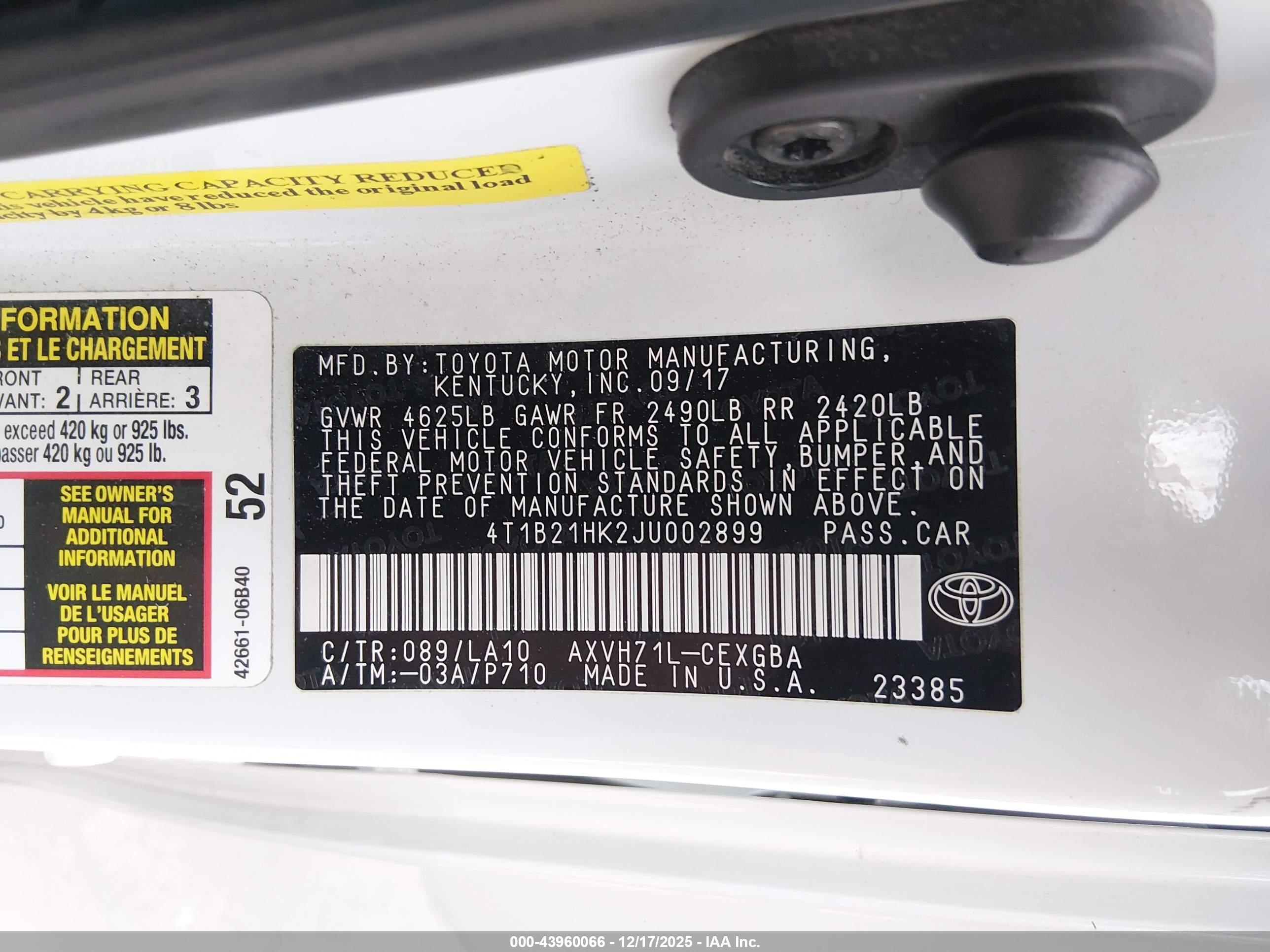 TOYOTA CAMRY image 9
