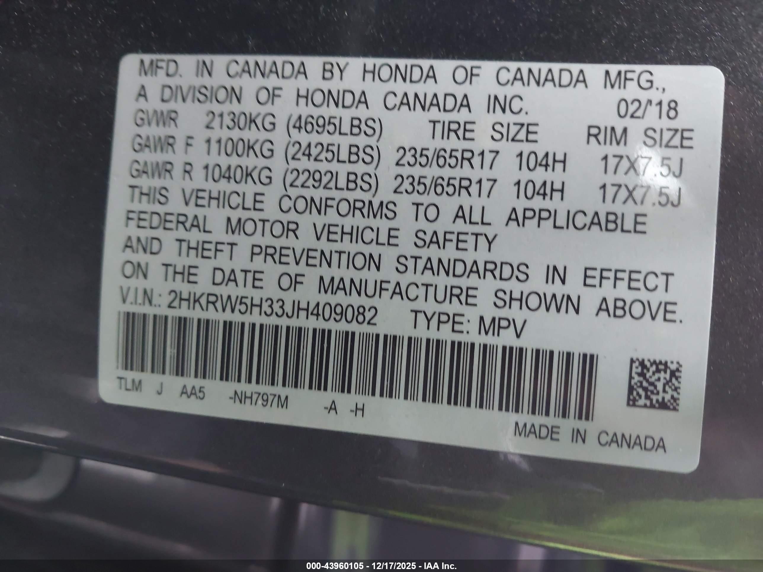 HONDA CR-V image 9