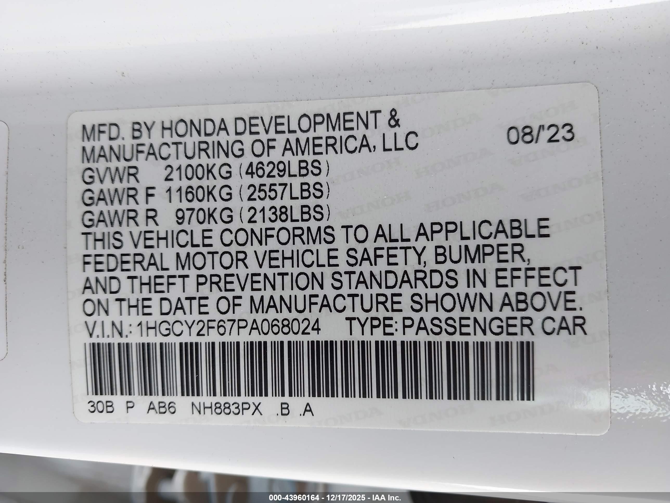 HONDA ACCORD image 9
