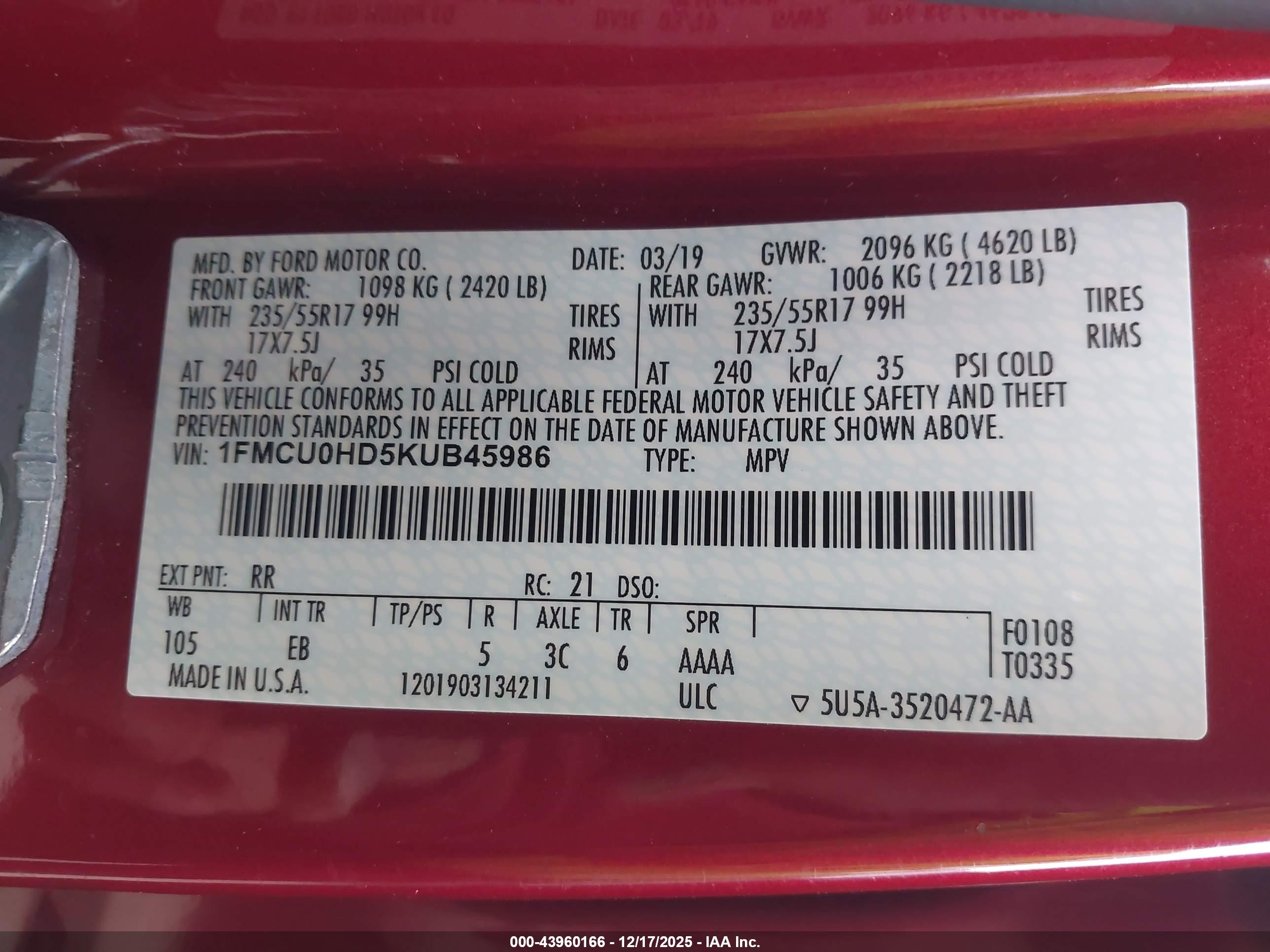 FORD ESCAPE image 9