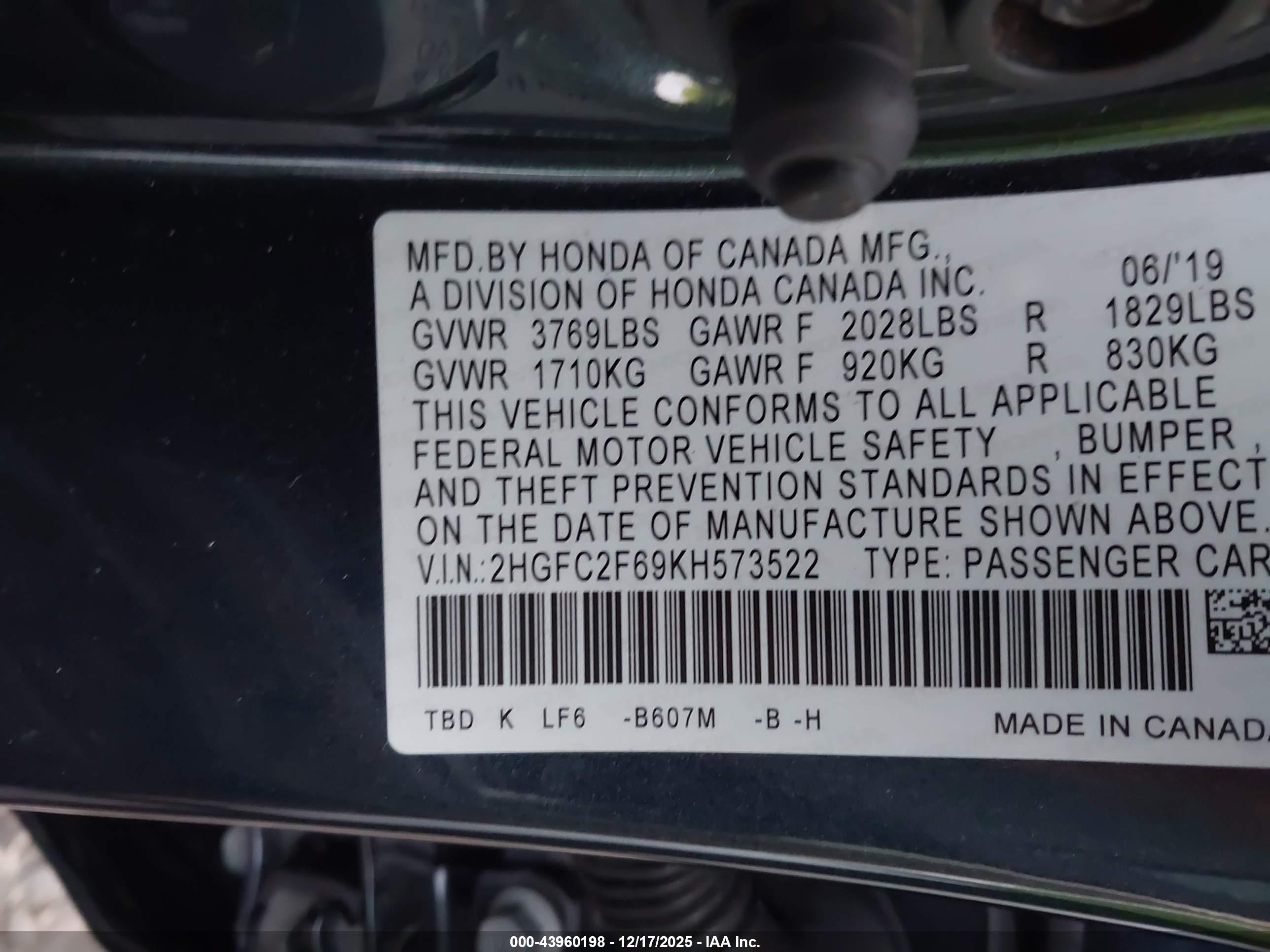 HONDA CIVIC image 9