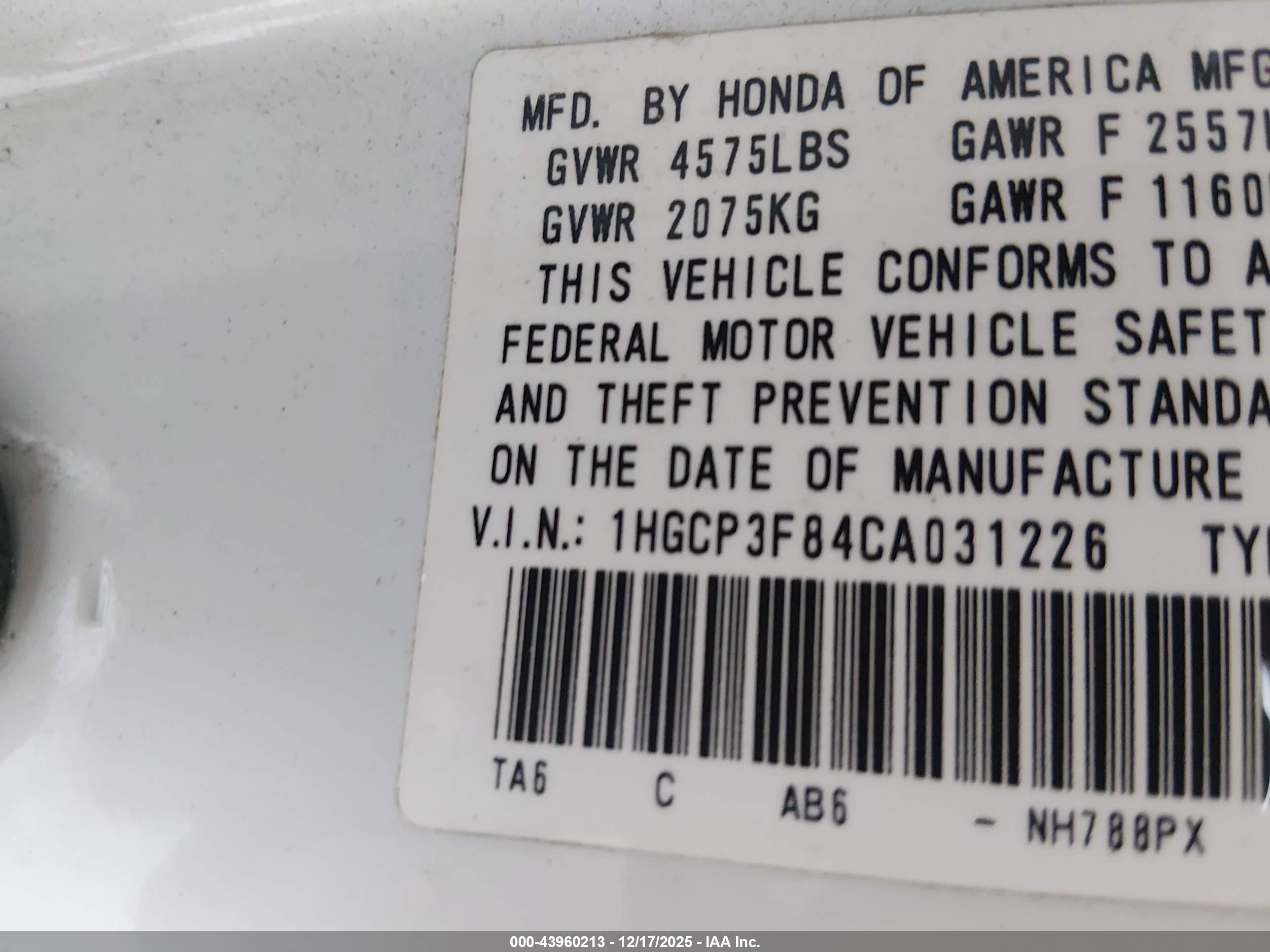 HONDA ACCORD image 9