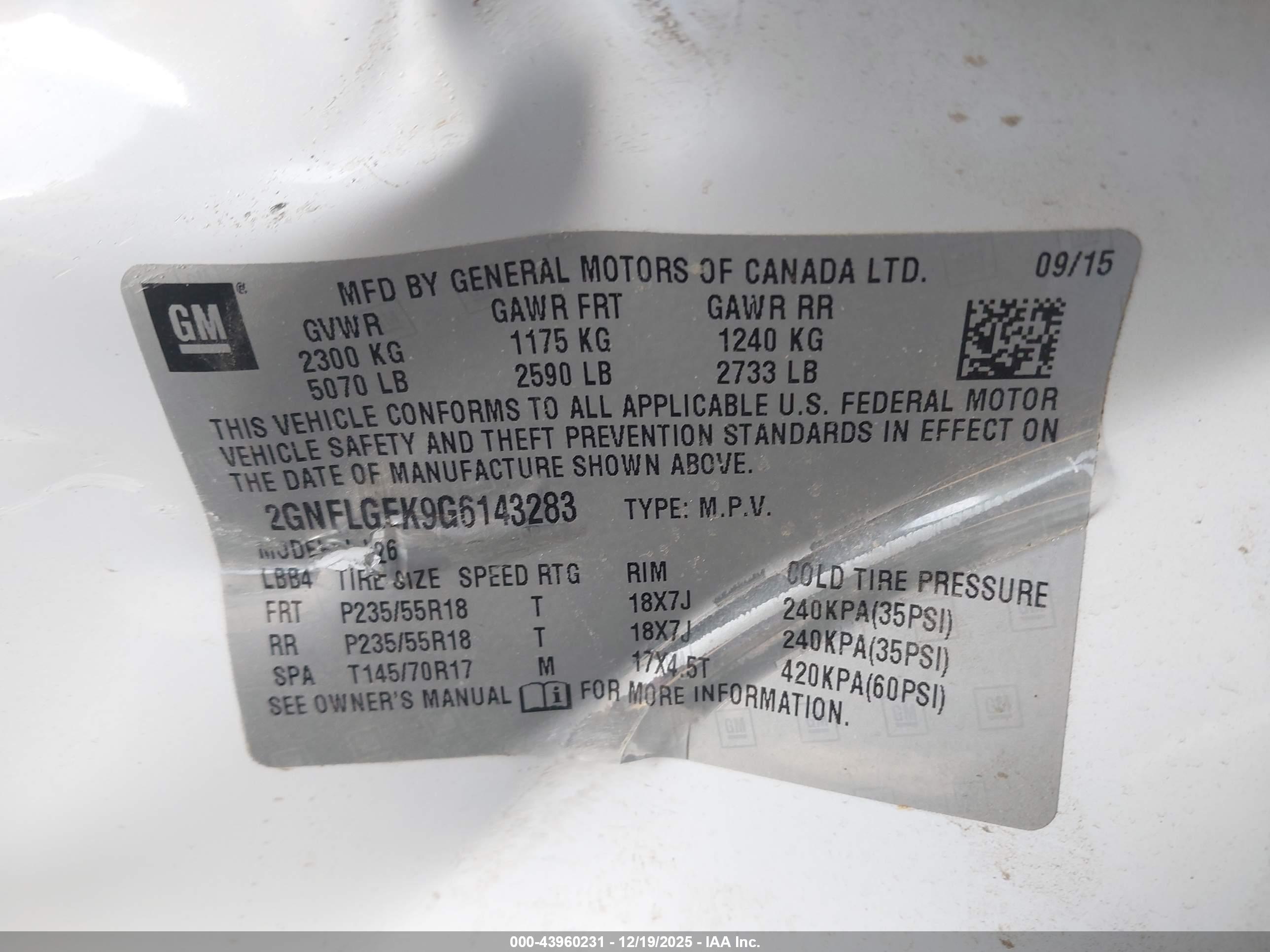 CHEVROLET EQUINOX image 9