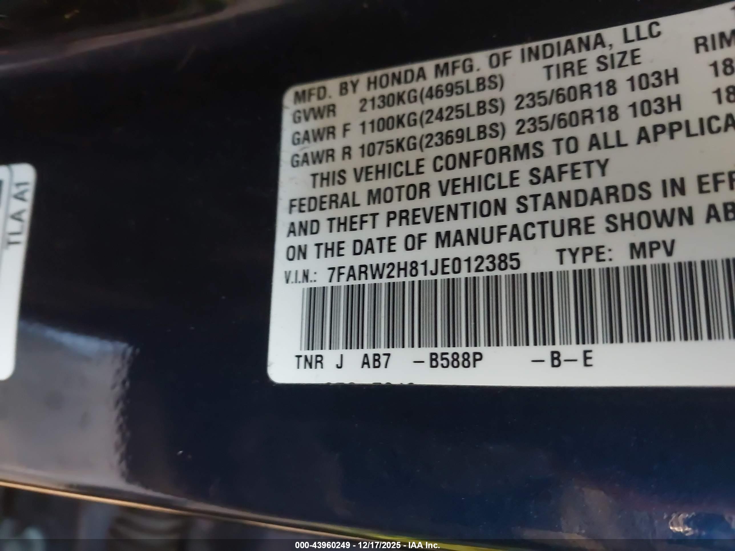 HONDA CR-V image 9