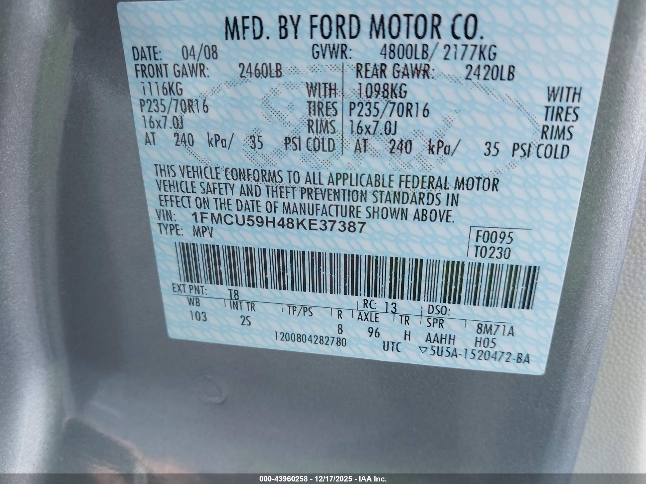 FORD ESCAPE image 9