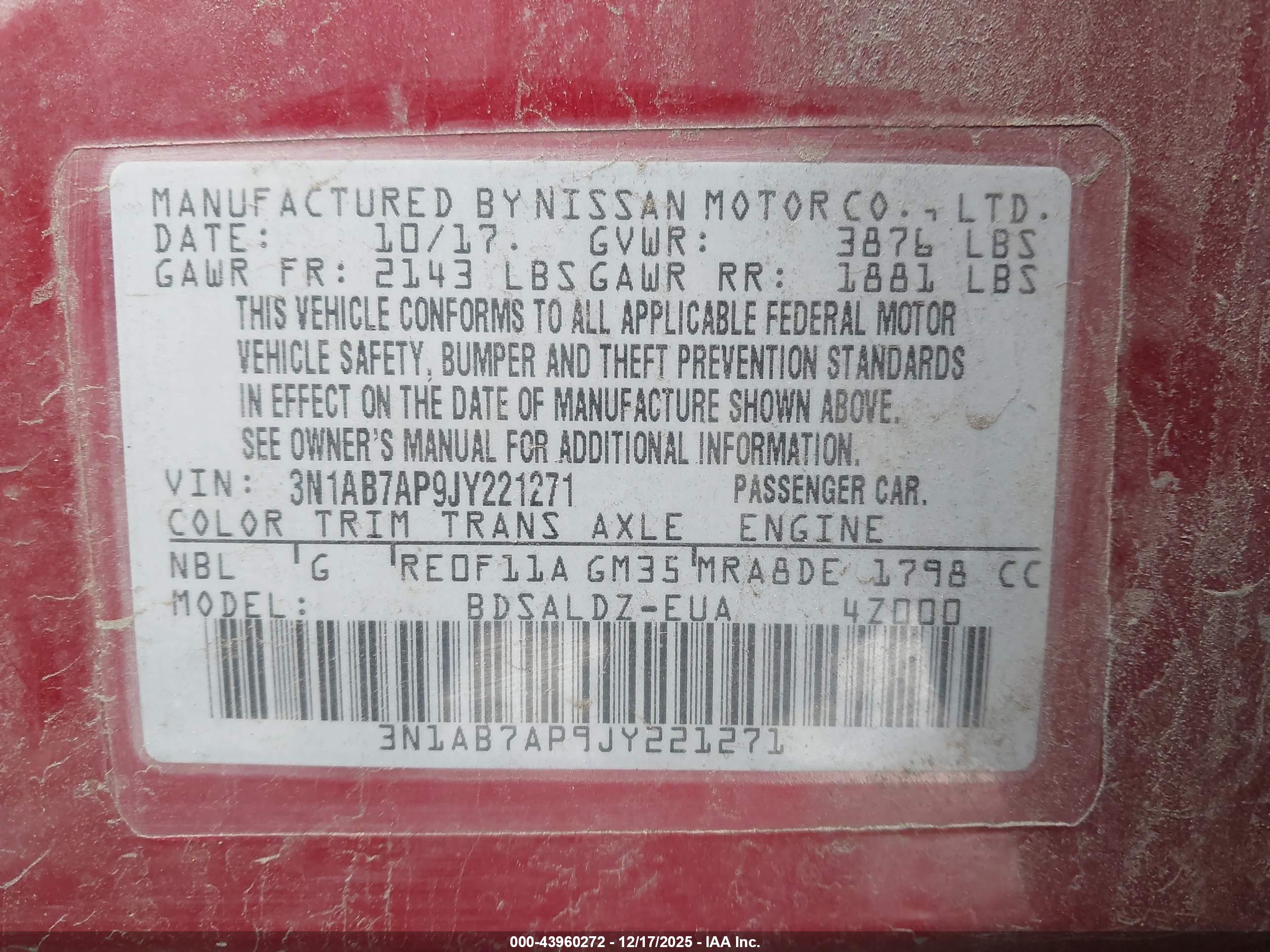 NISSAN SENTRA image 9