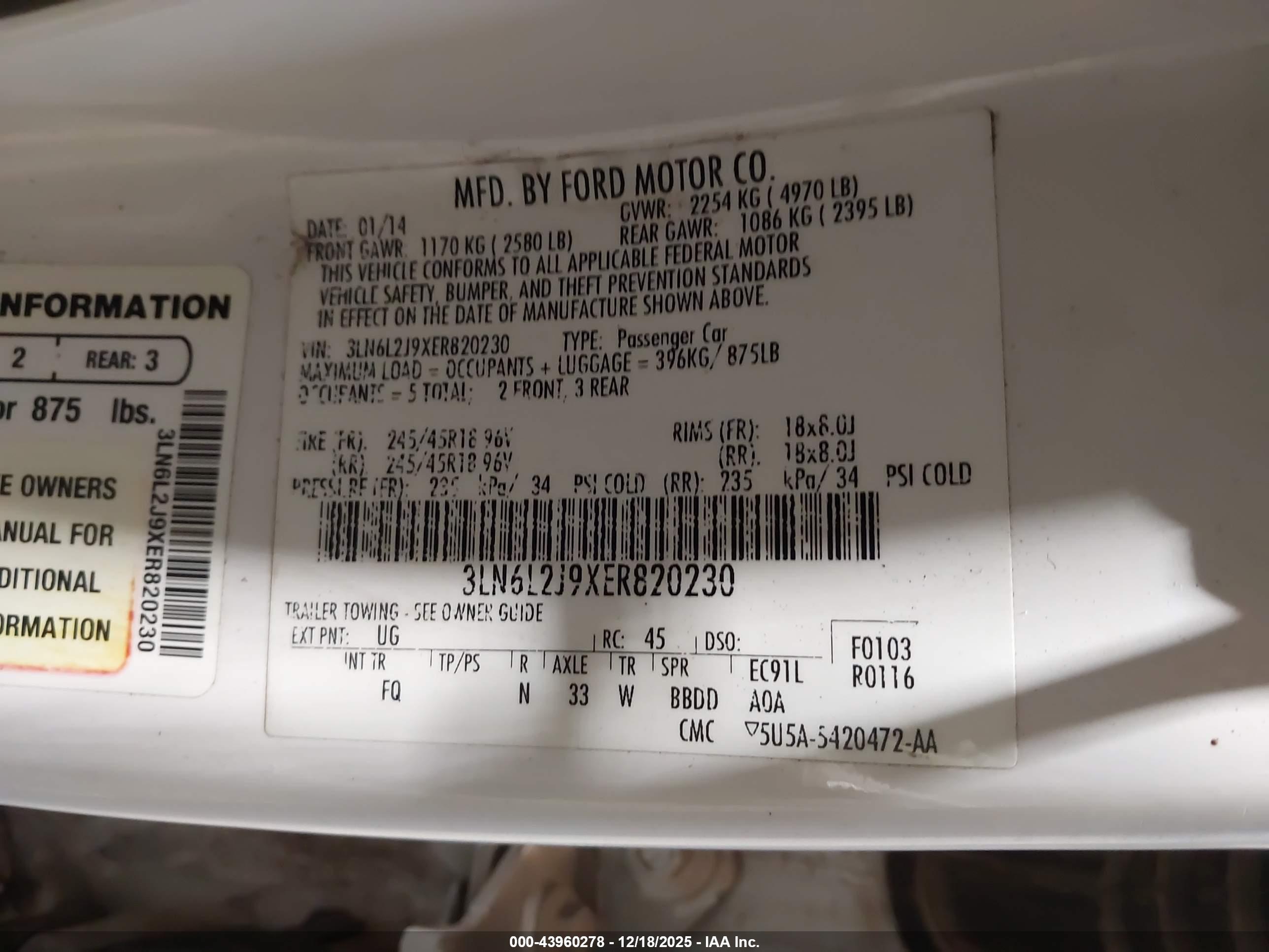 LINCOLN MKZ image 9