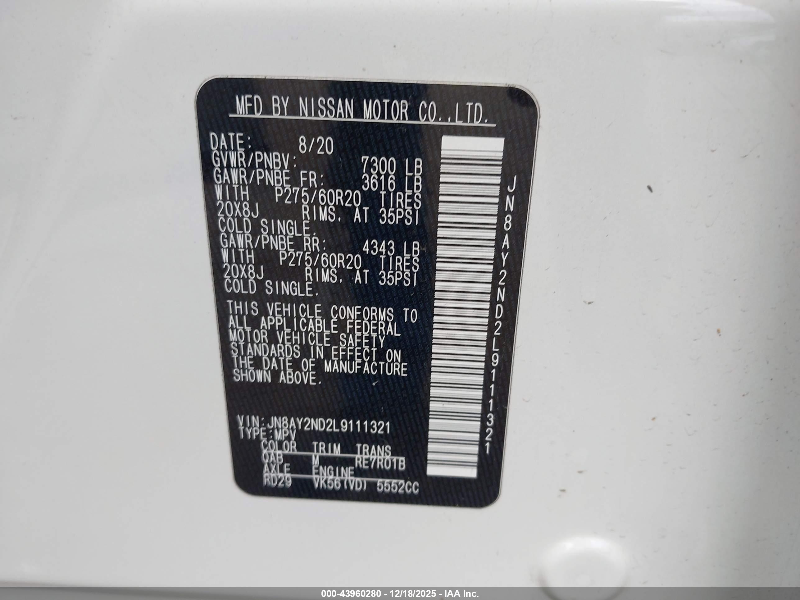 NISSAN ARMADA image 9