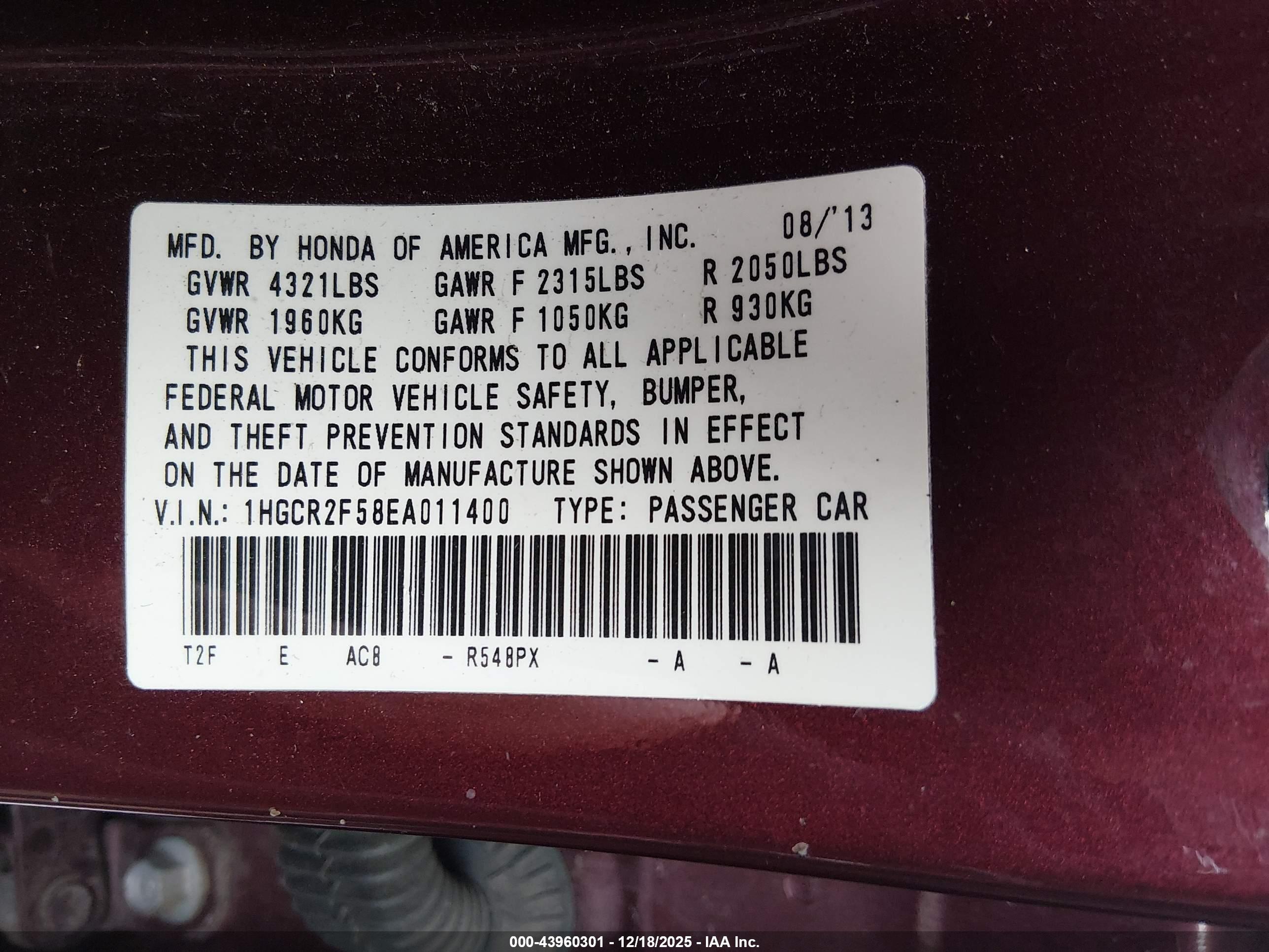 HONDA ACCORD image 9