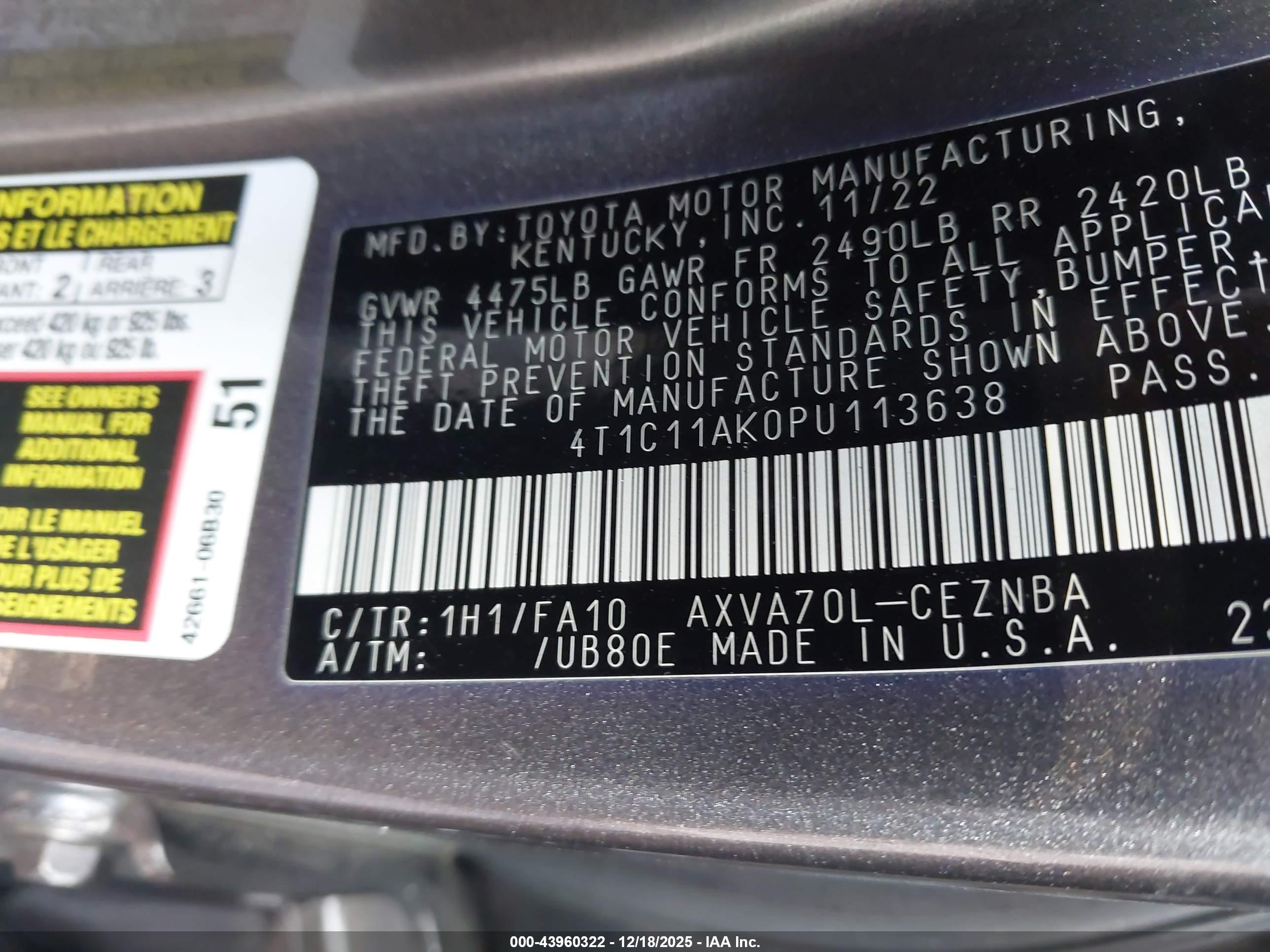 TOYOTA CAMRY image 9