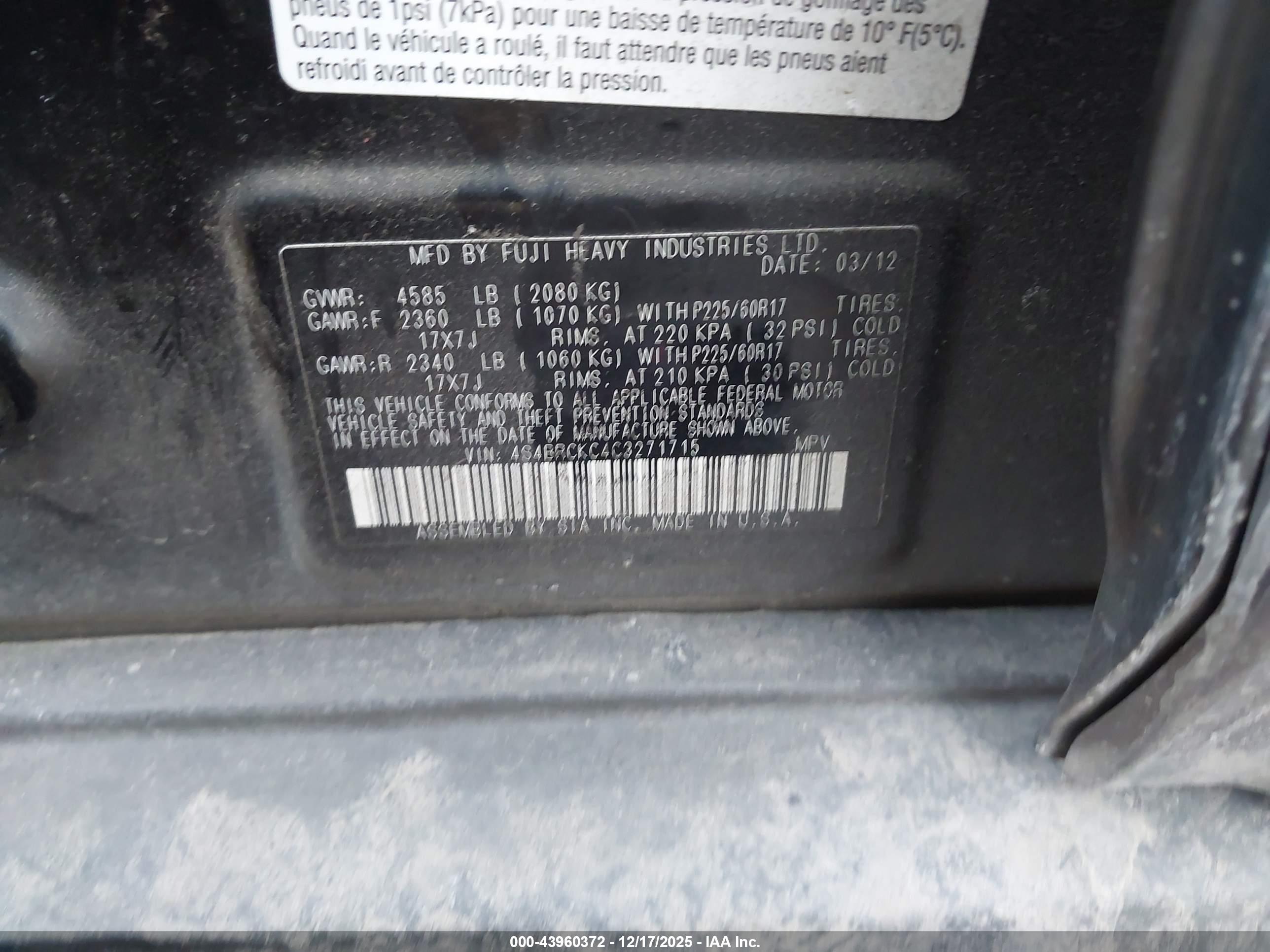 SUBARU OUTBACK image 9