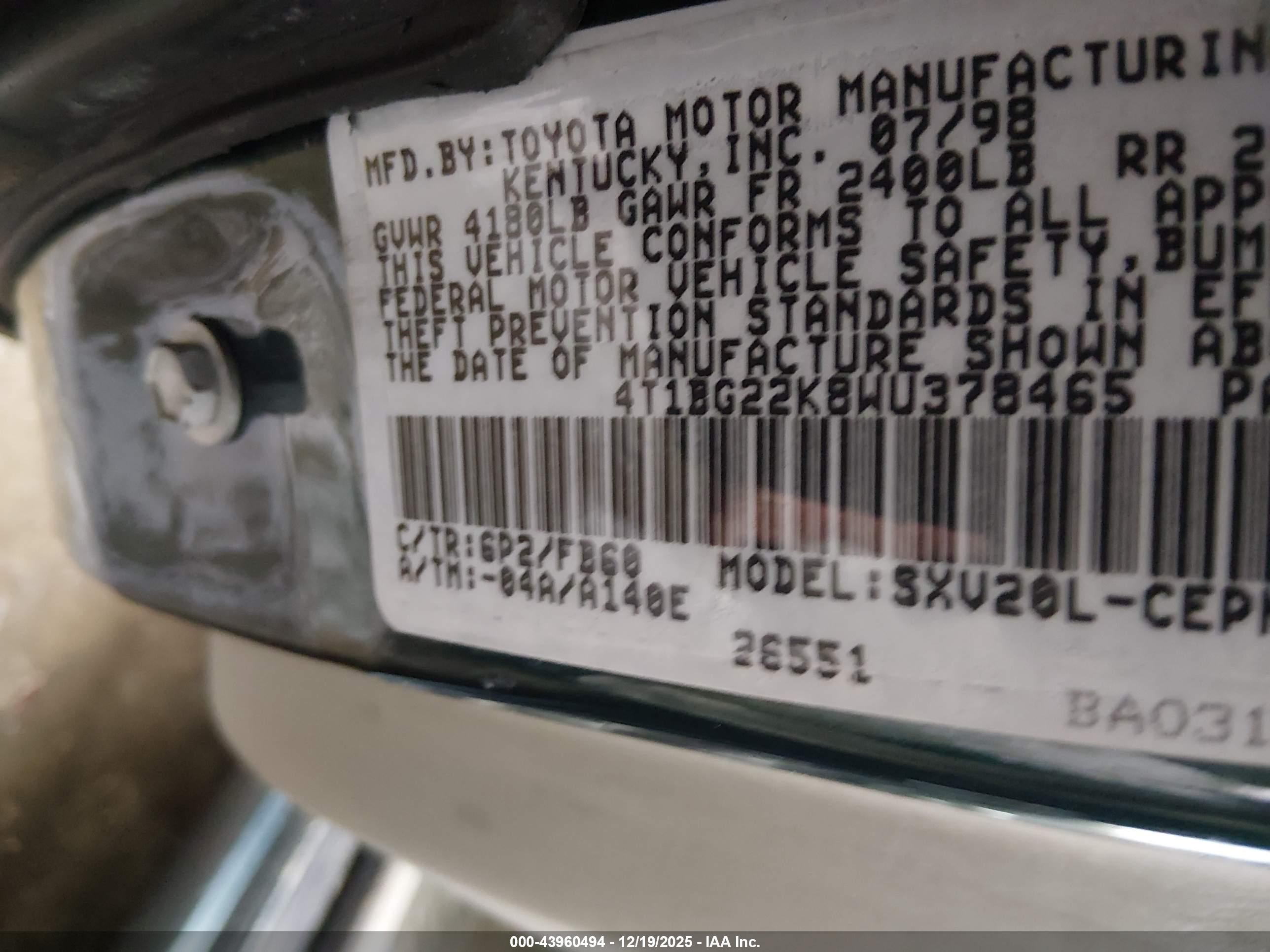 TOYOTA CAMRY image 9