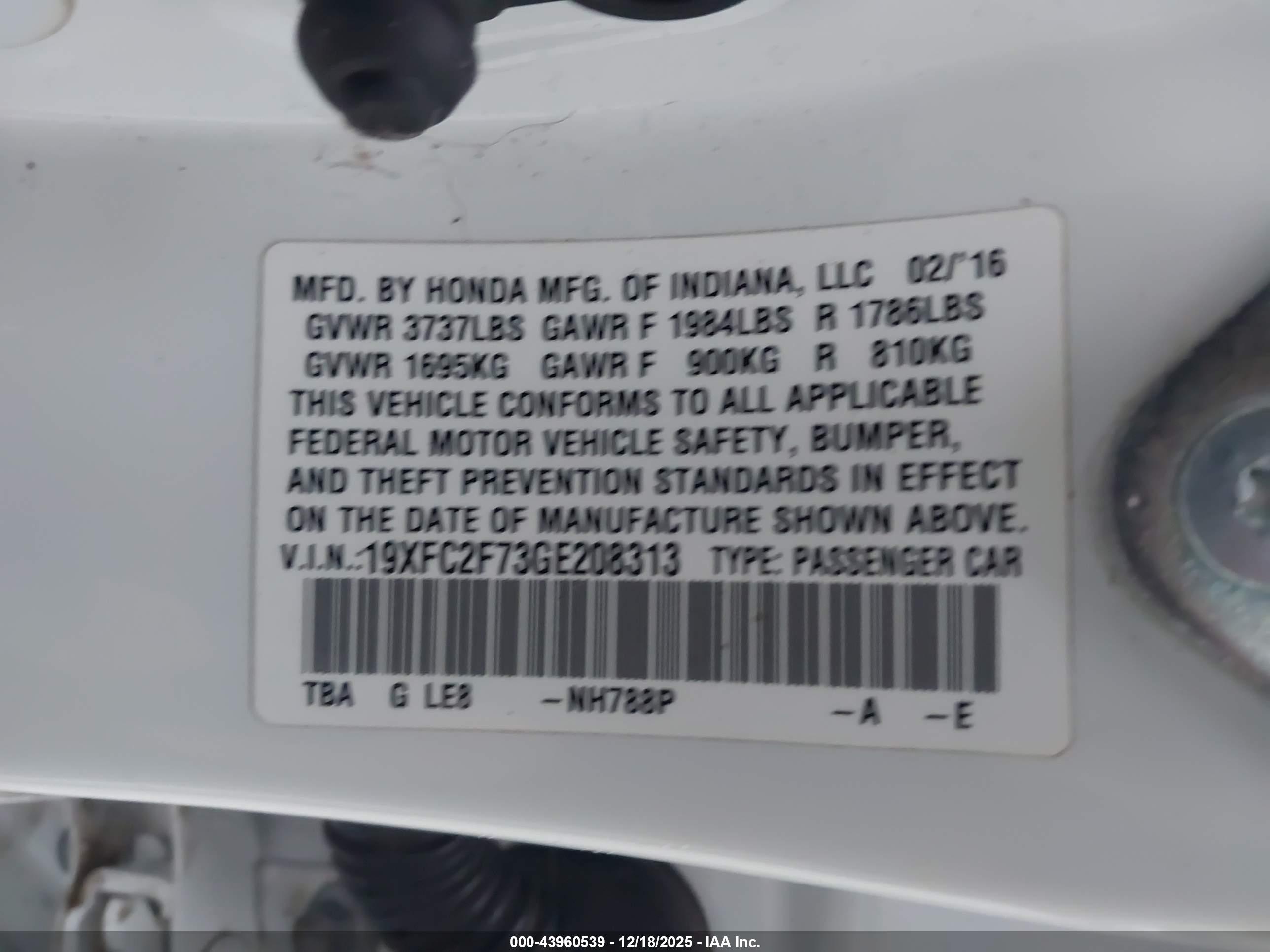 HONDA CIVIC image 9
