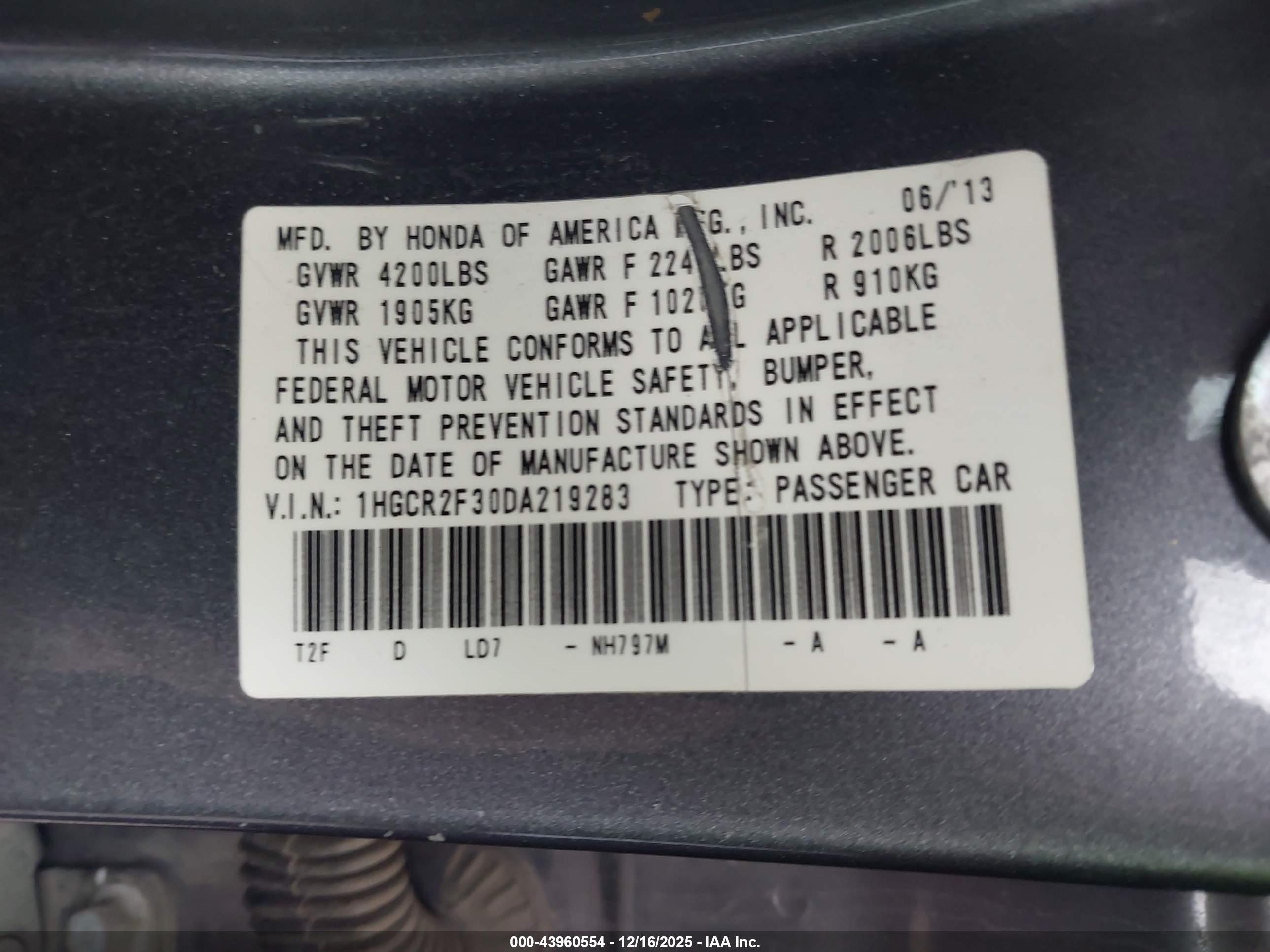 HONDA ACCORD image 9