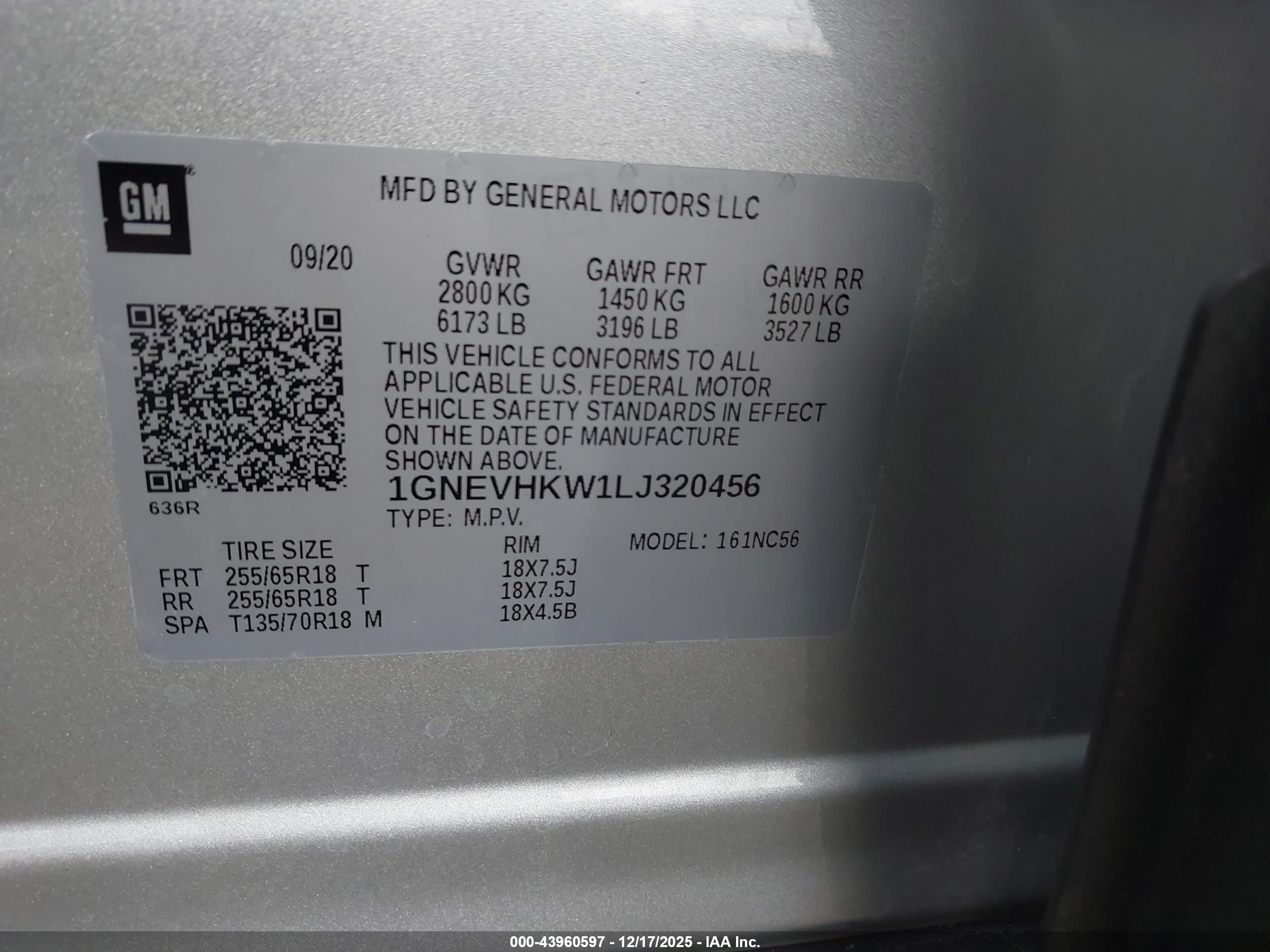 CHEVROLET TRAVERSE image 9