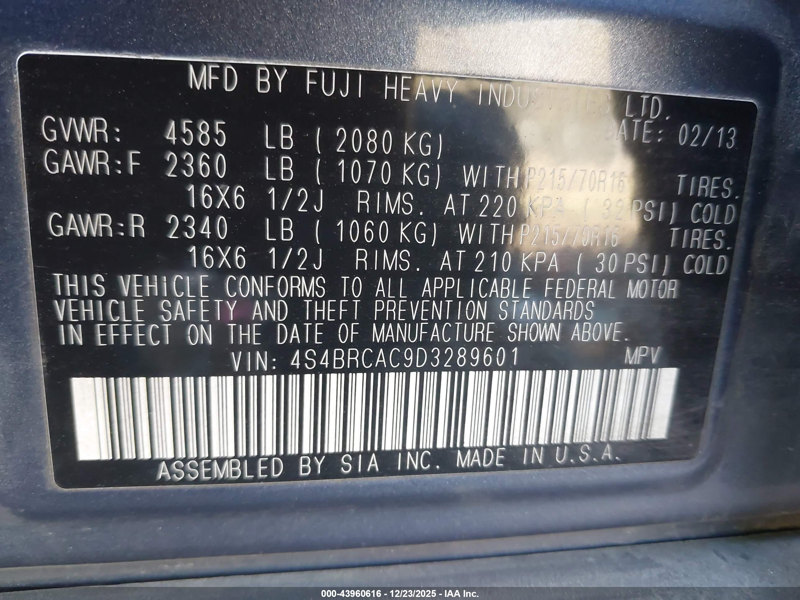 SUBARU OUTBACK image 9