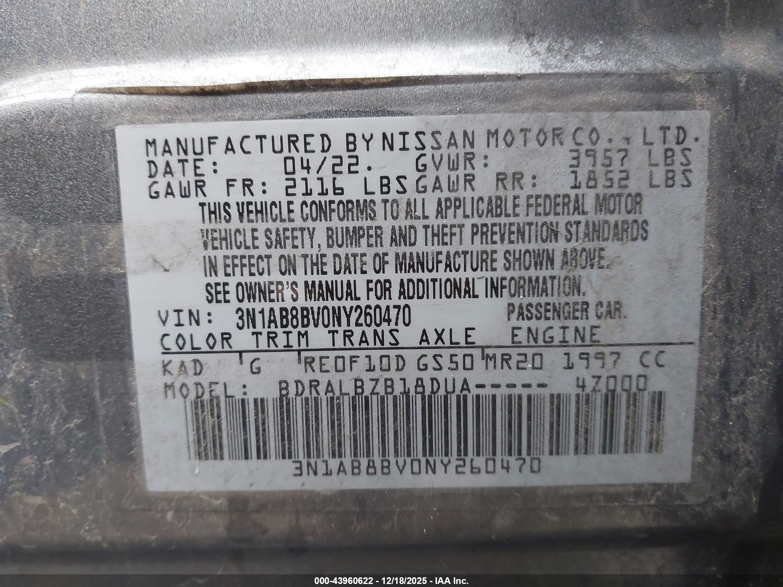 NISSAN SENTRA image 9
