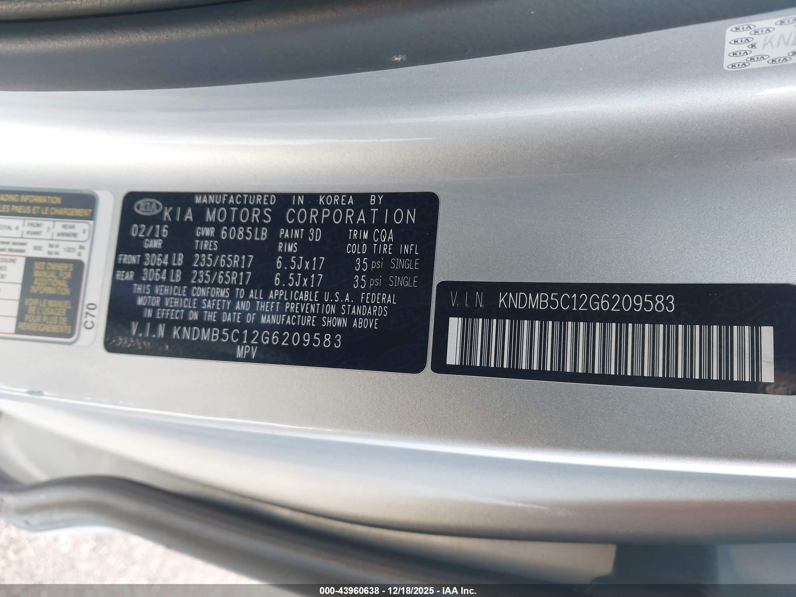 KIA SEDONA image 9