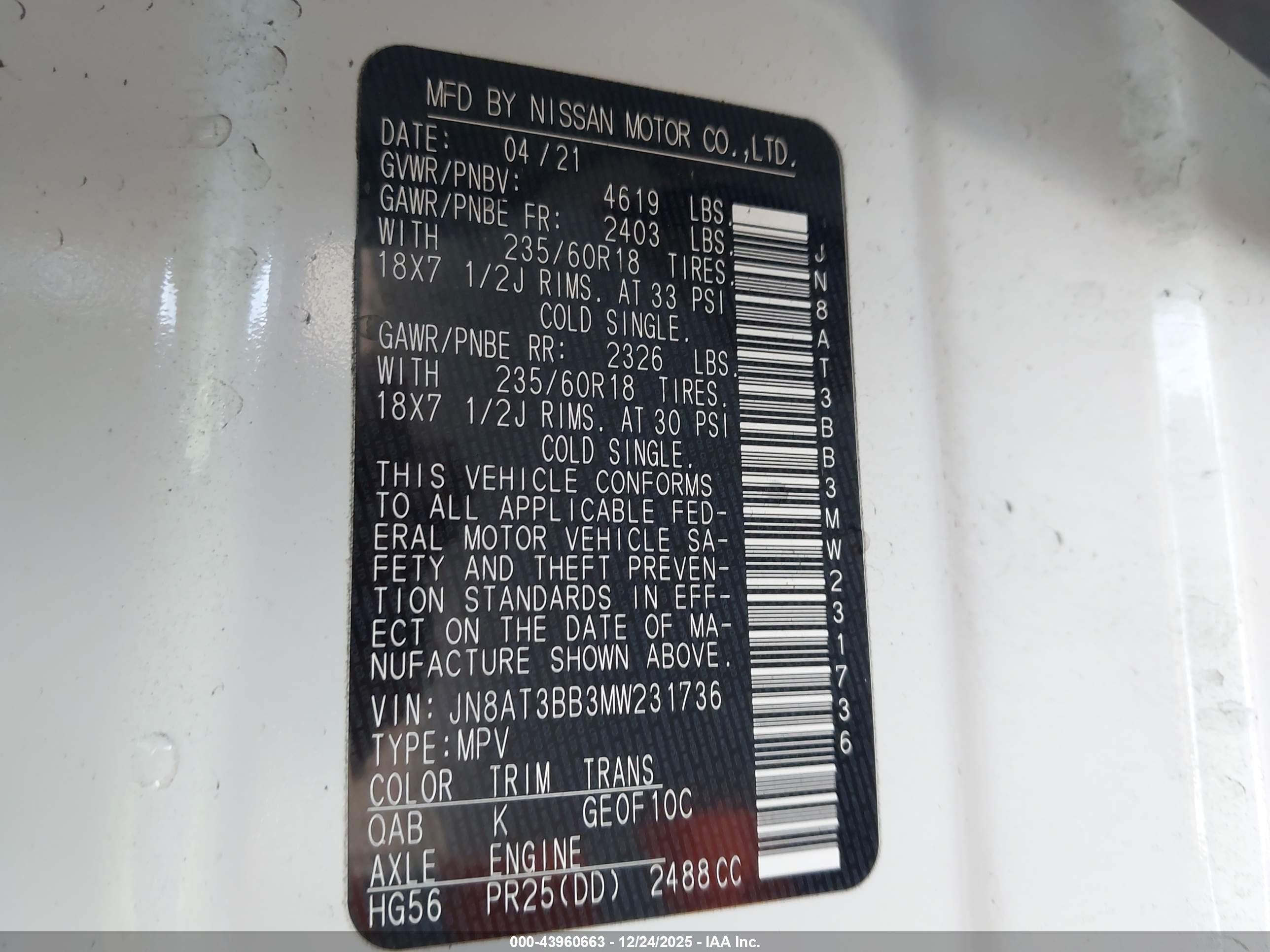 NISSAN ROGUE image 9