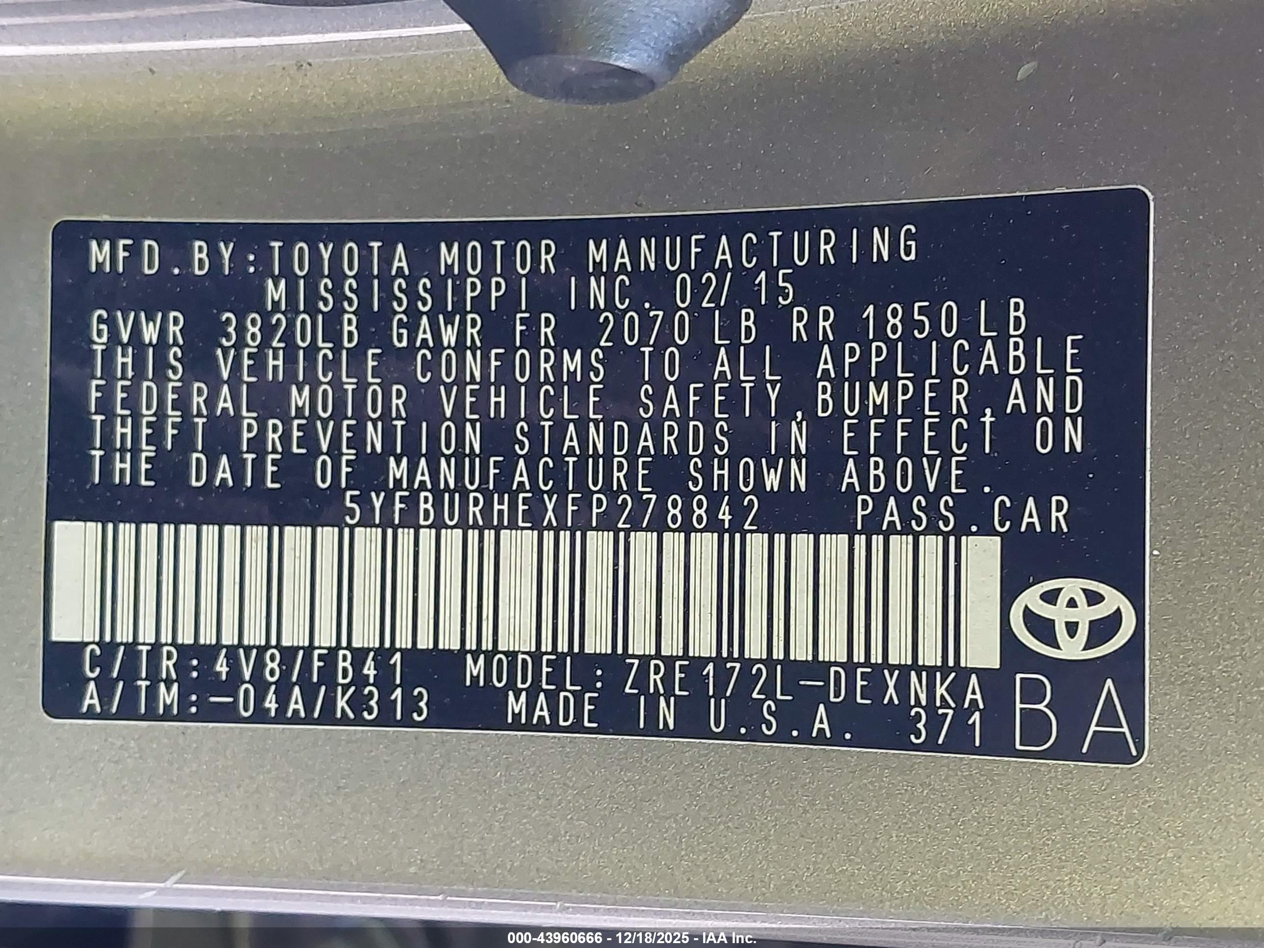 TOYOTA COROLLA image 9