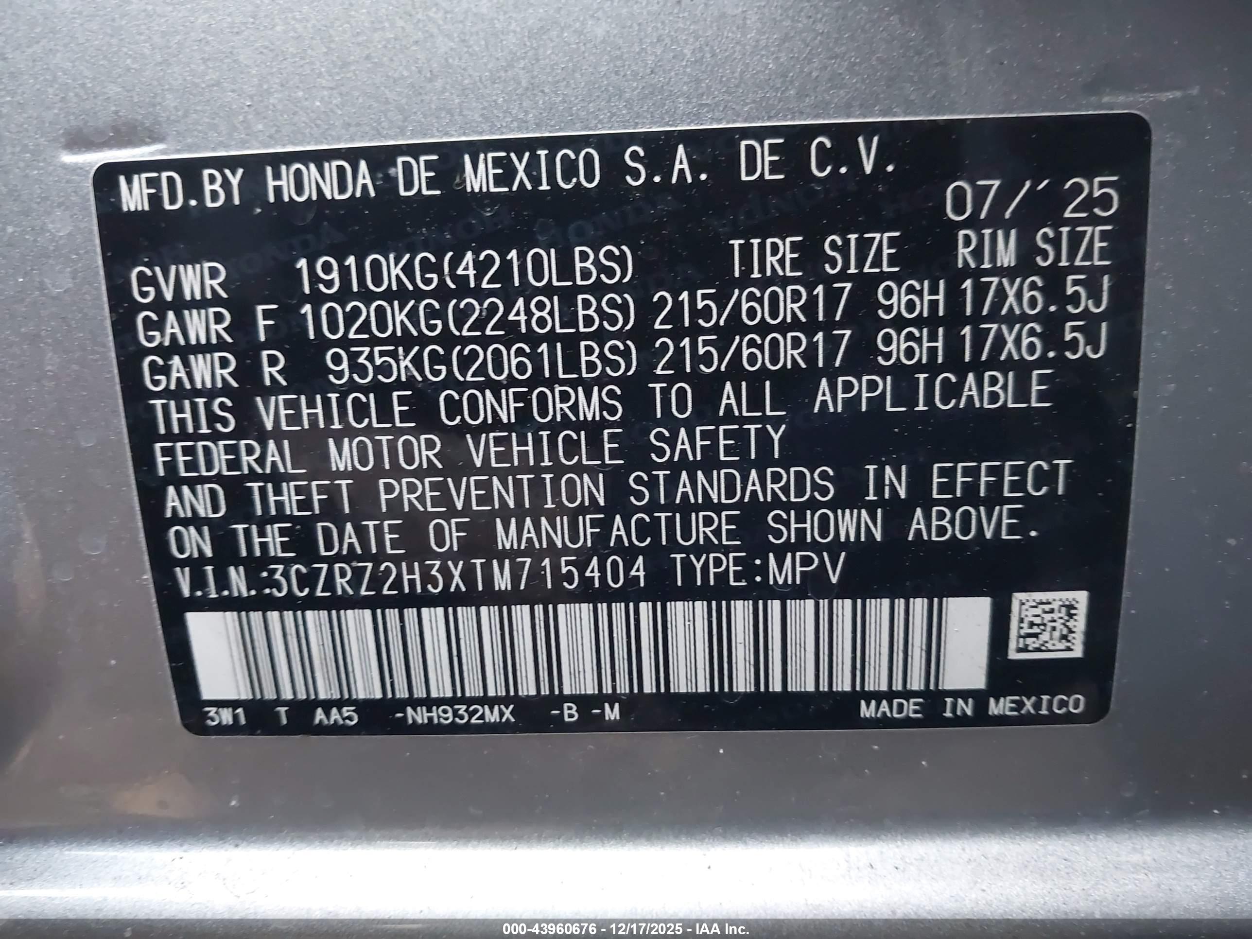 HONDA HR-V image 9