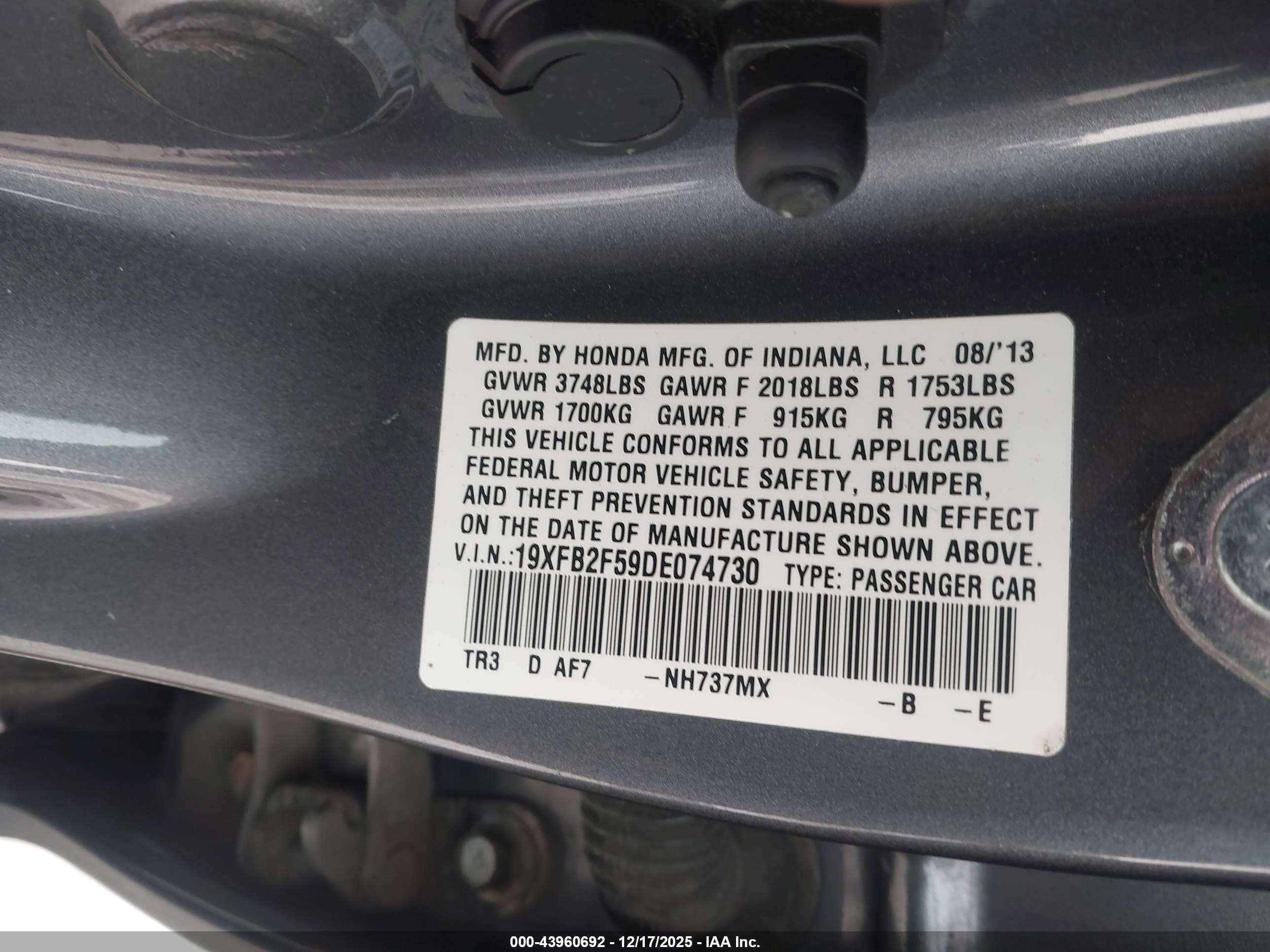 HONDA CIVIC image 9