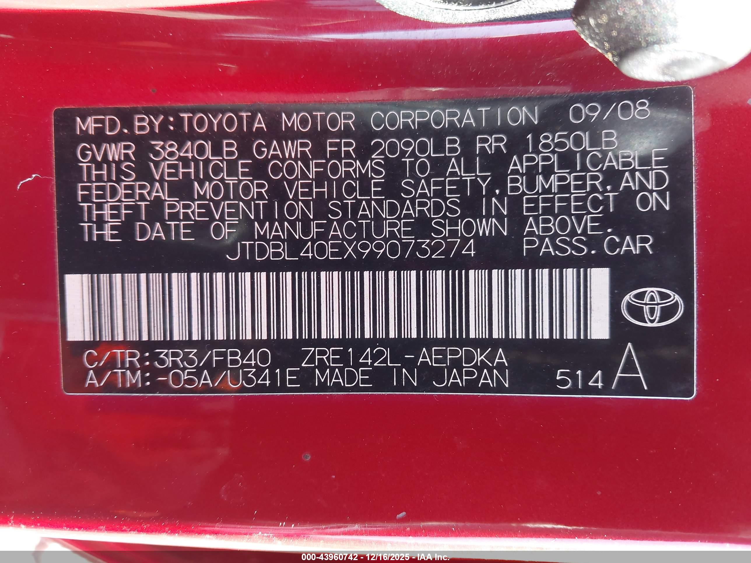 TOYOTA COROLLA image 9