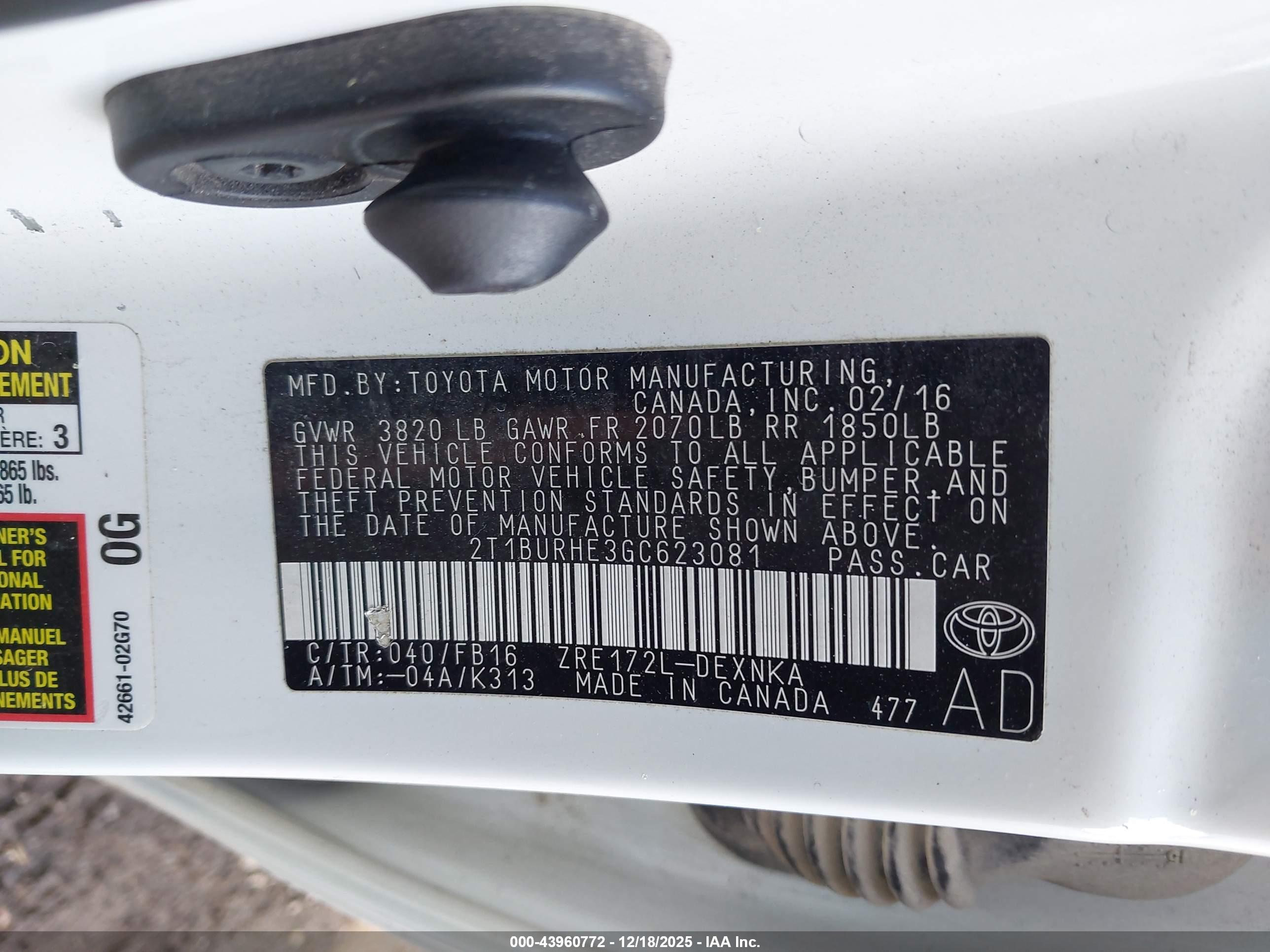 TOYOTA COROLLA image 9