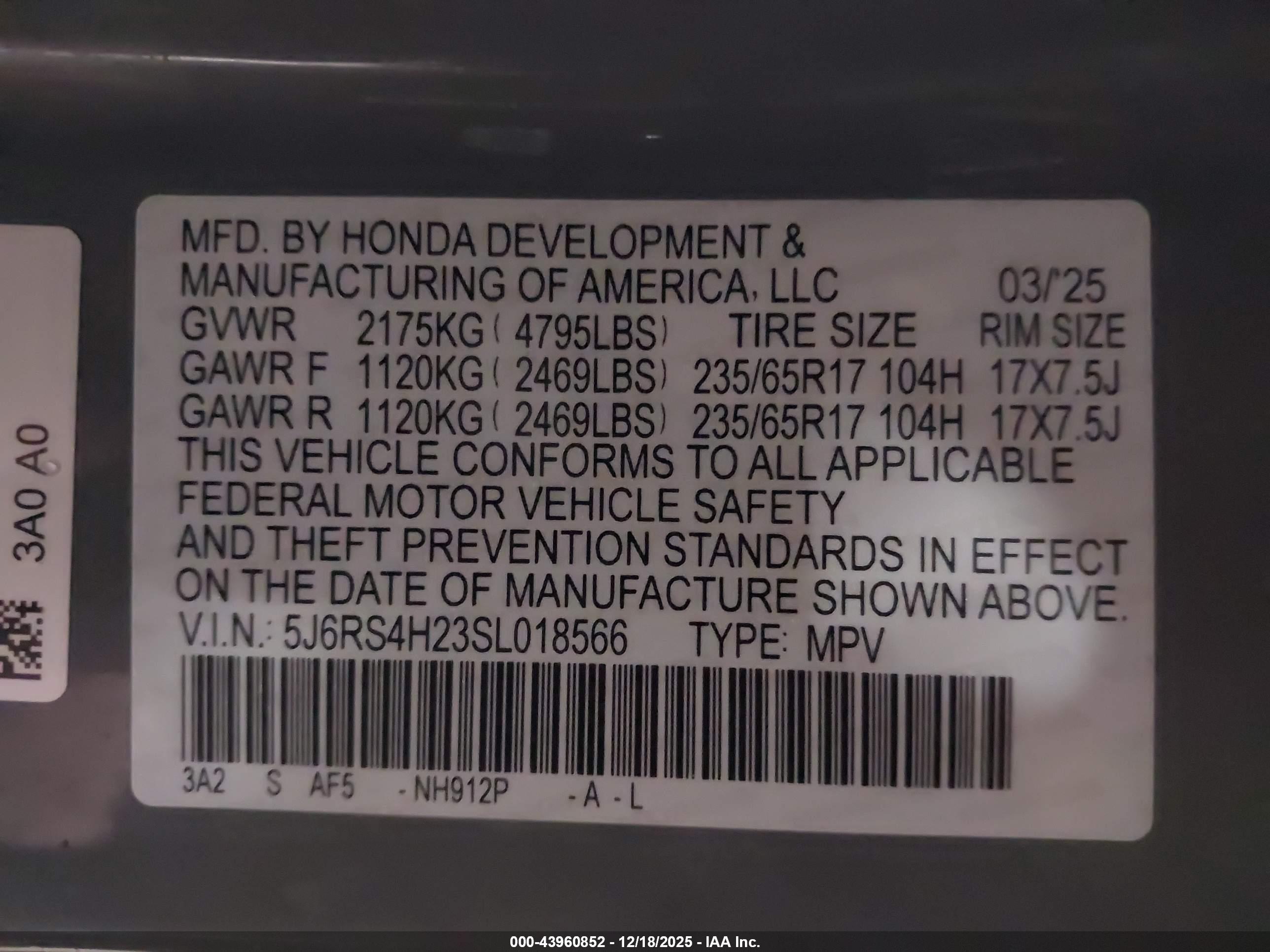 HONDA CR-V image 9