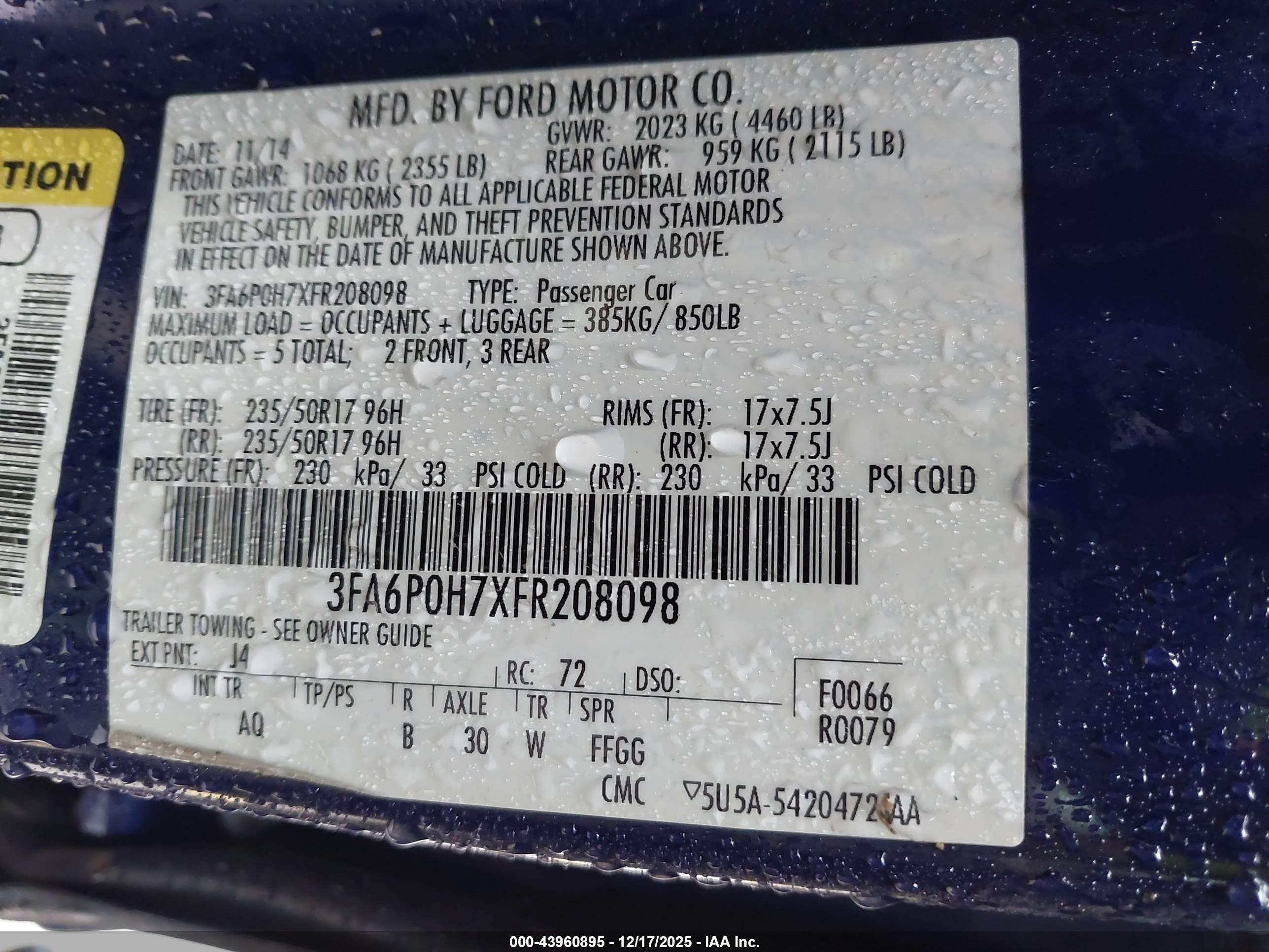 FORD FUSION image 9