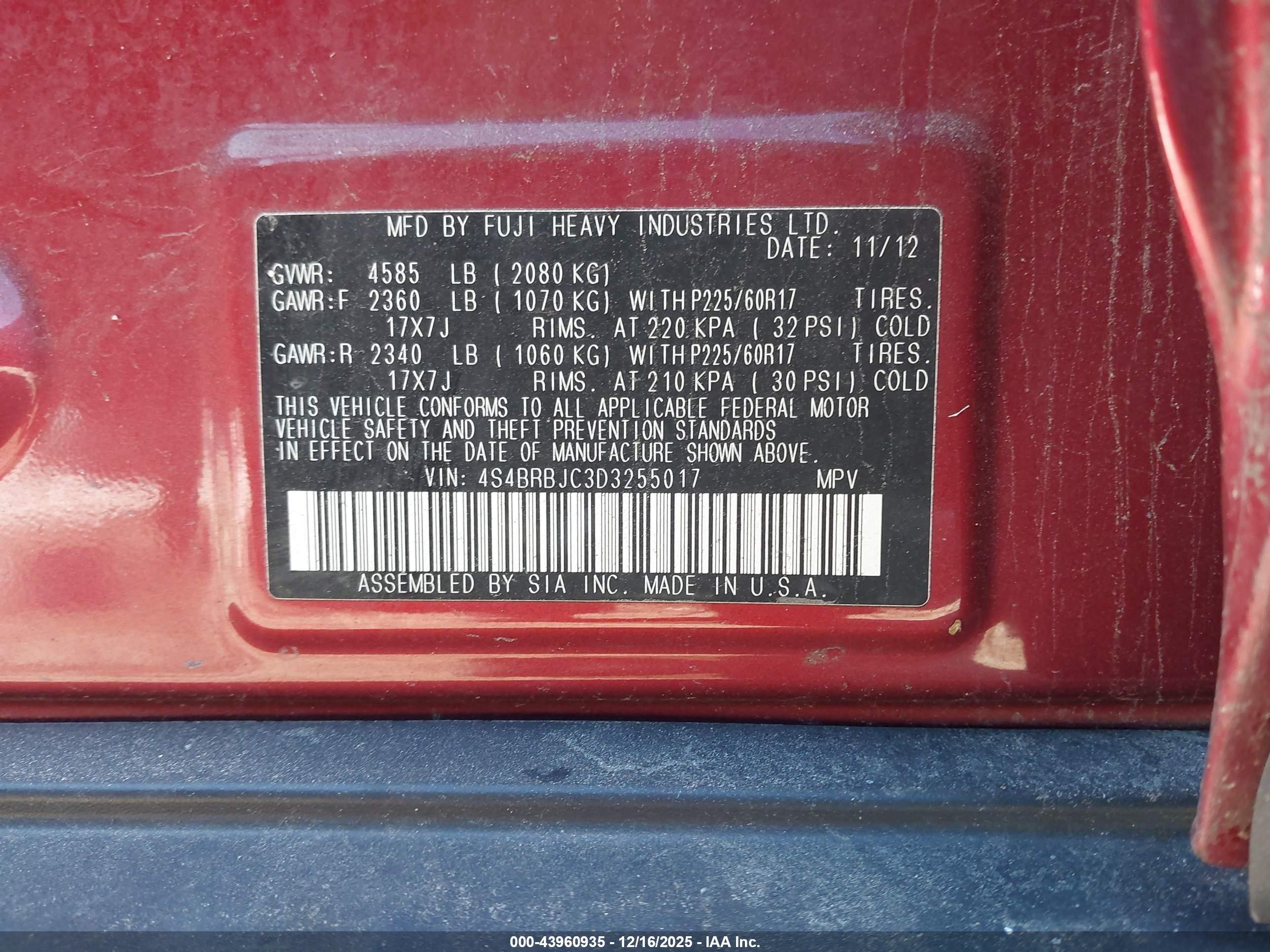 SUBARU OUTBACK image 9