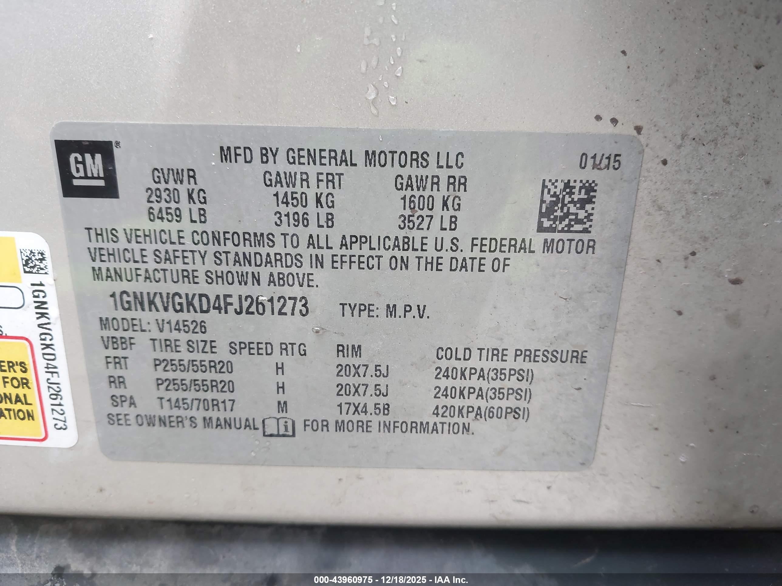 CHEVROLET TRAVERSE image 9