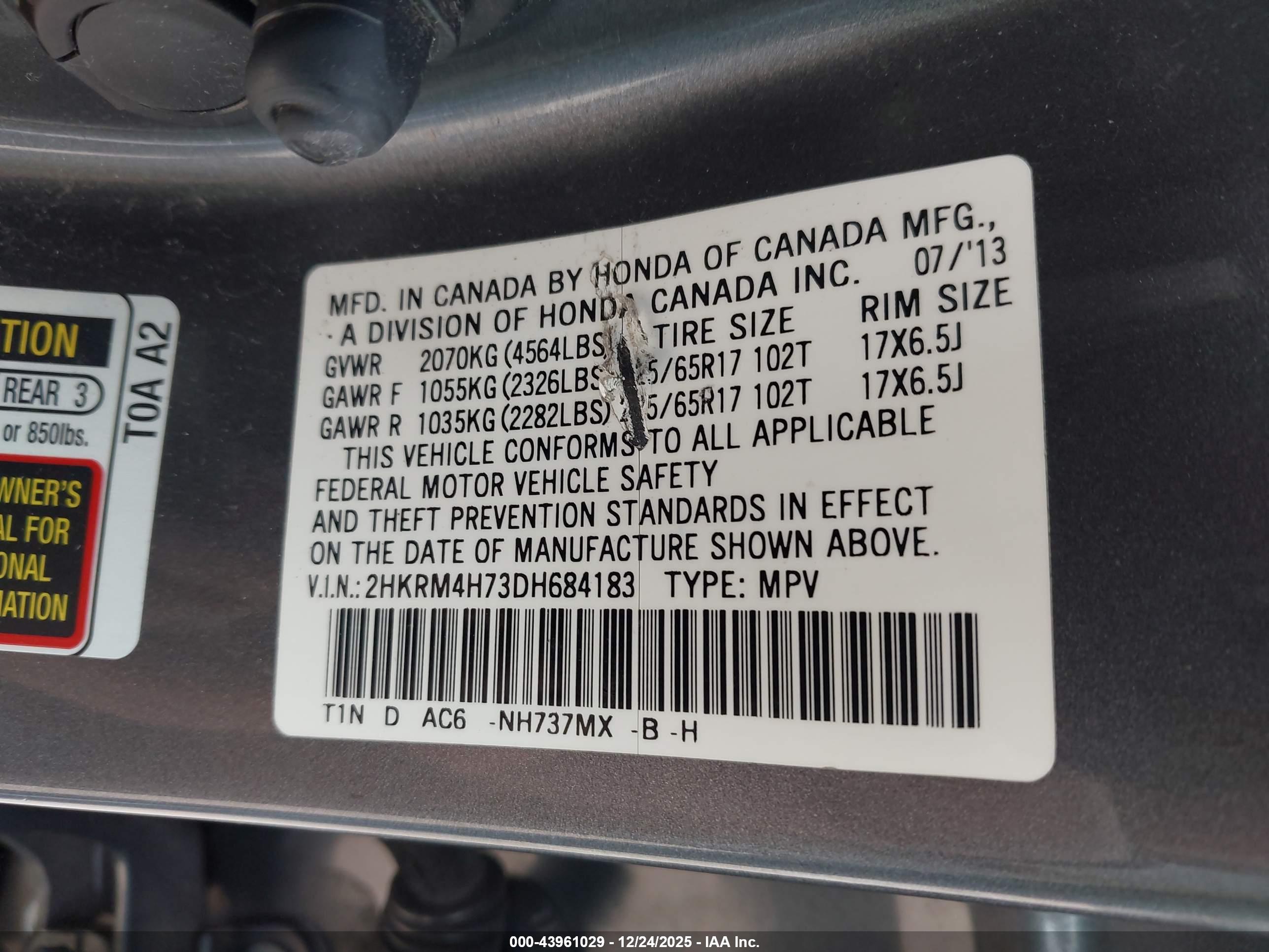 HONDA CR-V image 9