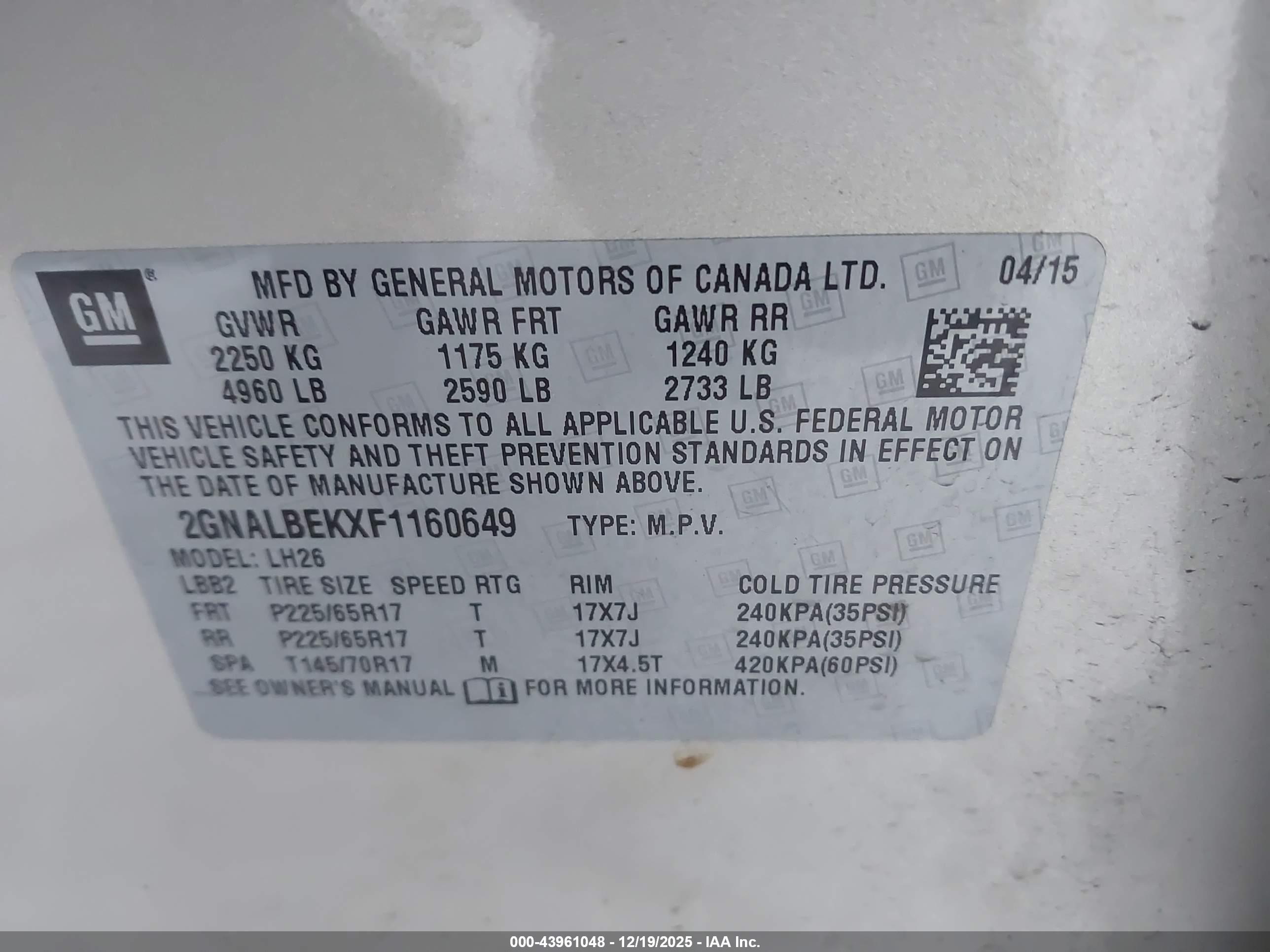 CHEVROLET EQUINOX image 9